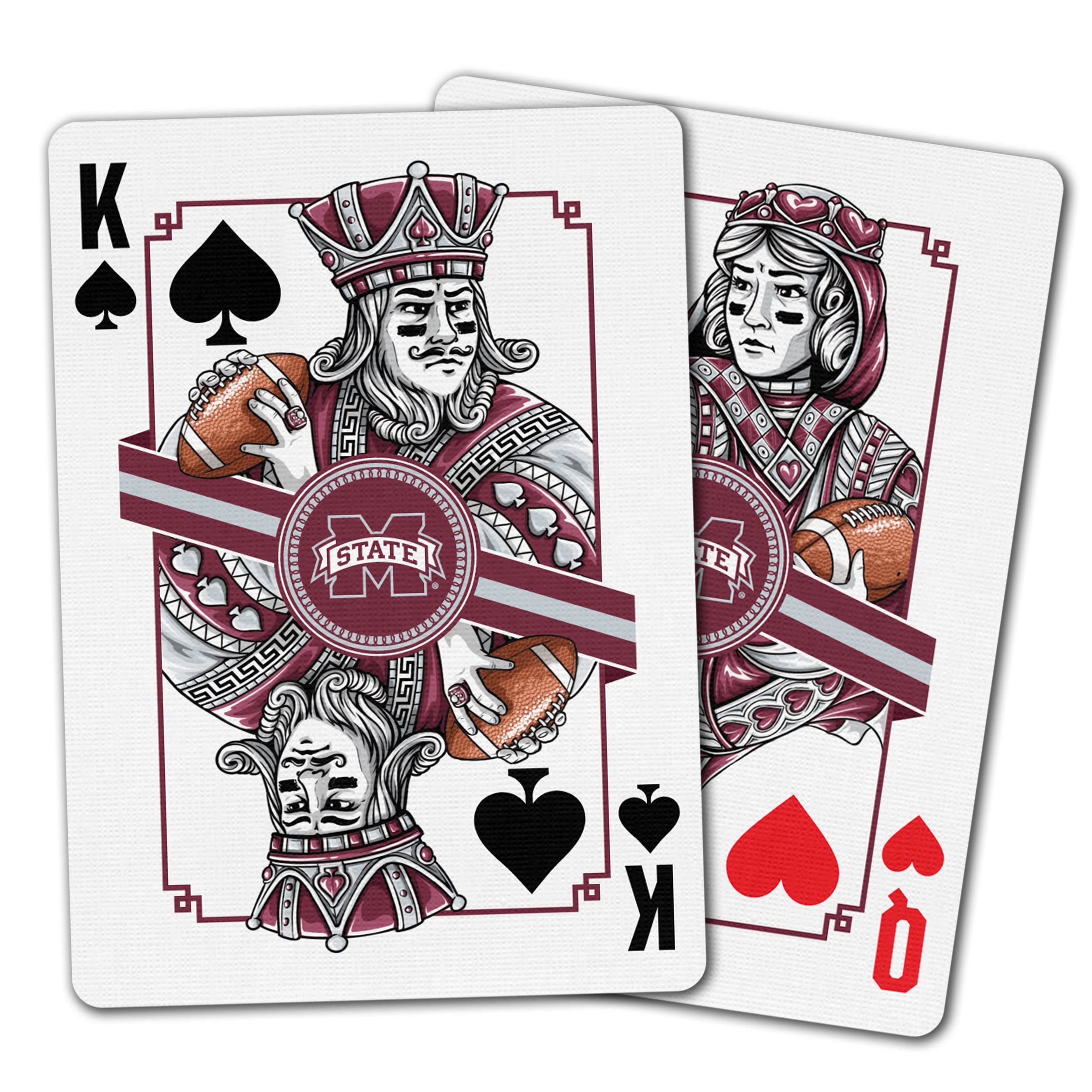 YouTheFan NCAA Classic Series Playing Cards - Premium College Sports Themed Deck for Poker, Blackjack & Card Games - Perfect for Game Nights, Tailgating & Sports Fan Gifts