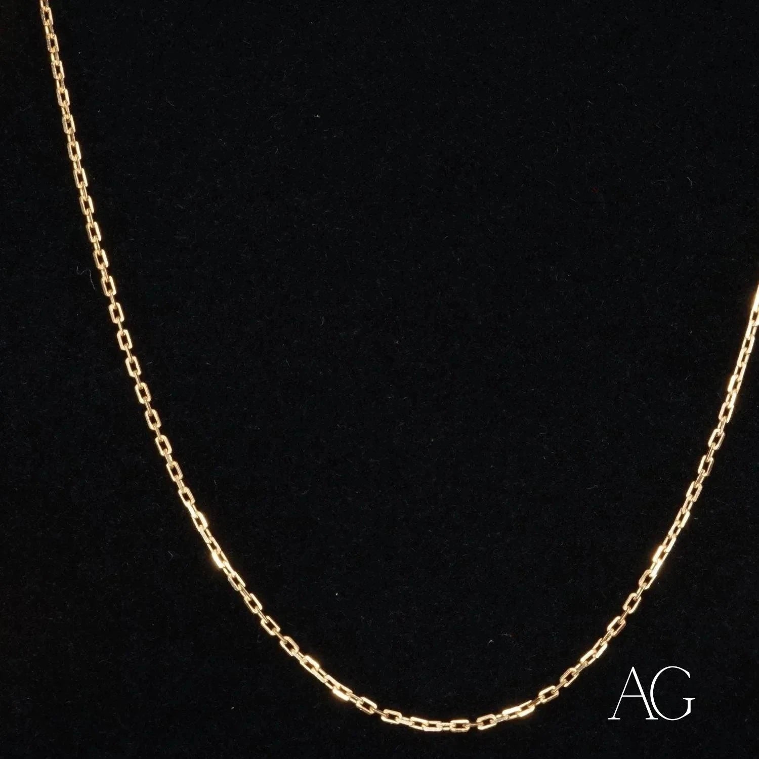 18K Gold Diamond Cut Chain for Women & Men - Elegant & Radiant Jewelry for Weddings, Parties & Everyday Wear