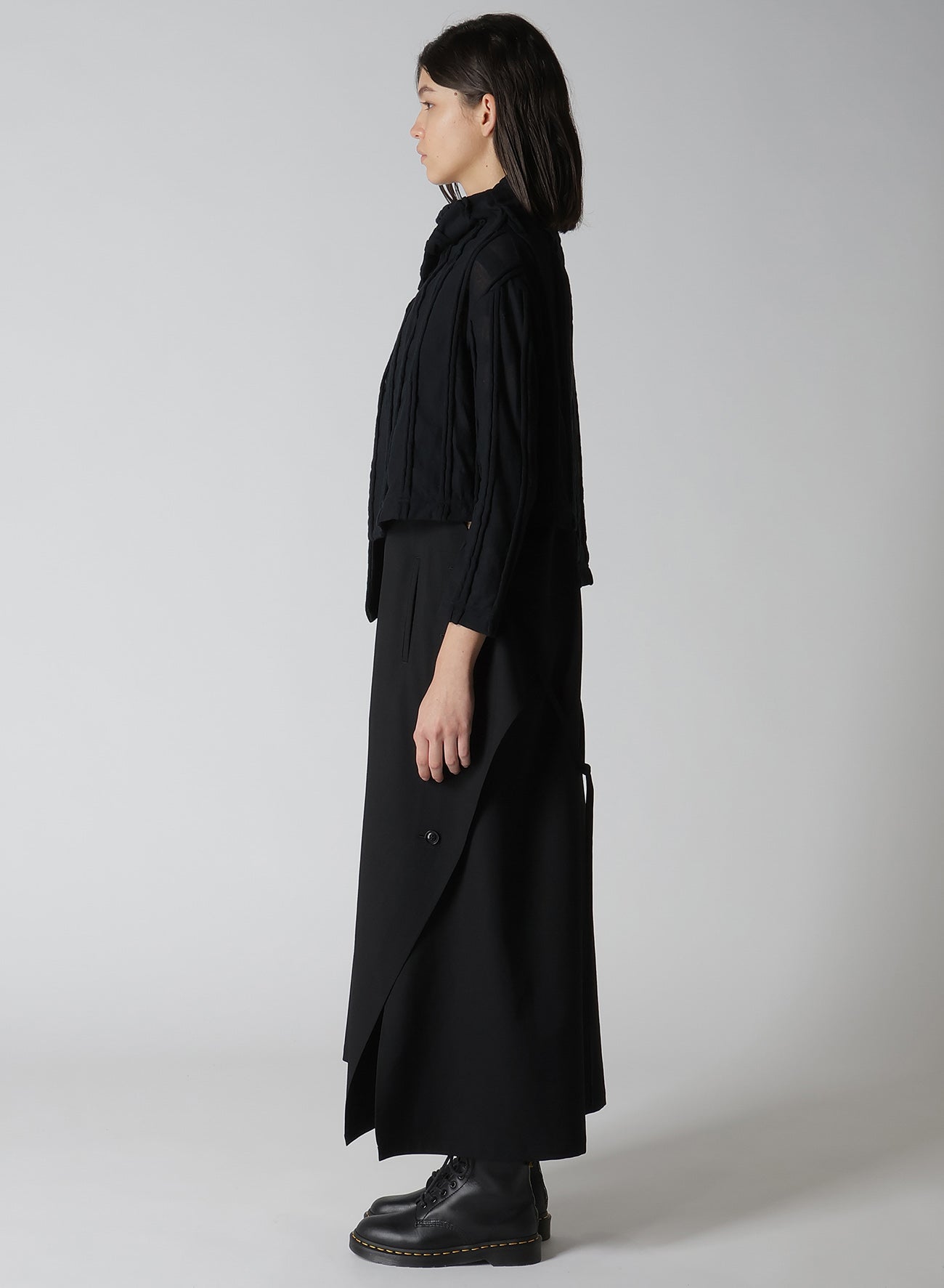 Stylish Check Cut Jacquard Cropped Asymmetric Jacket for Women - Perfect for Casual Outings, Parties & Layering