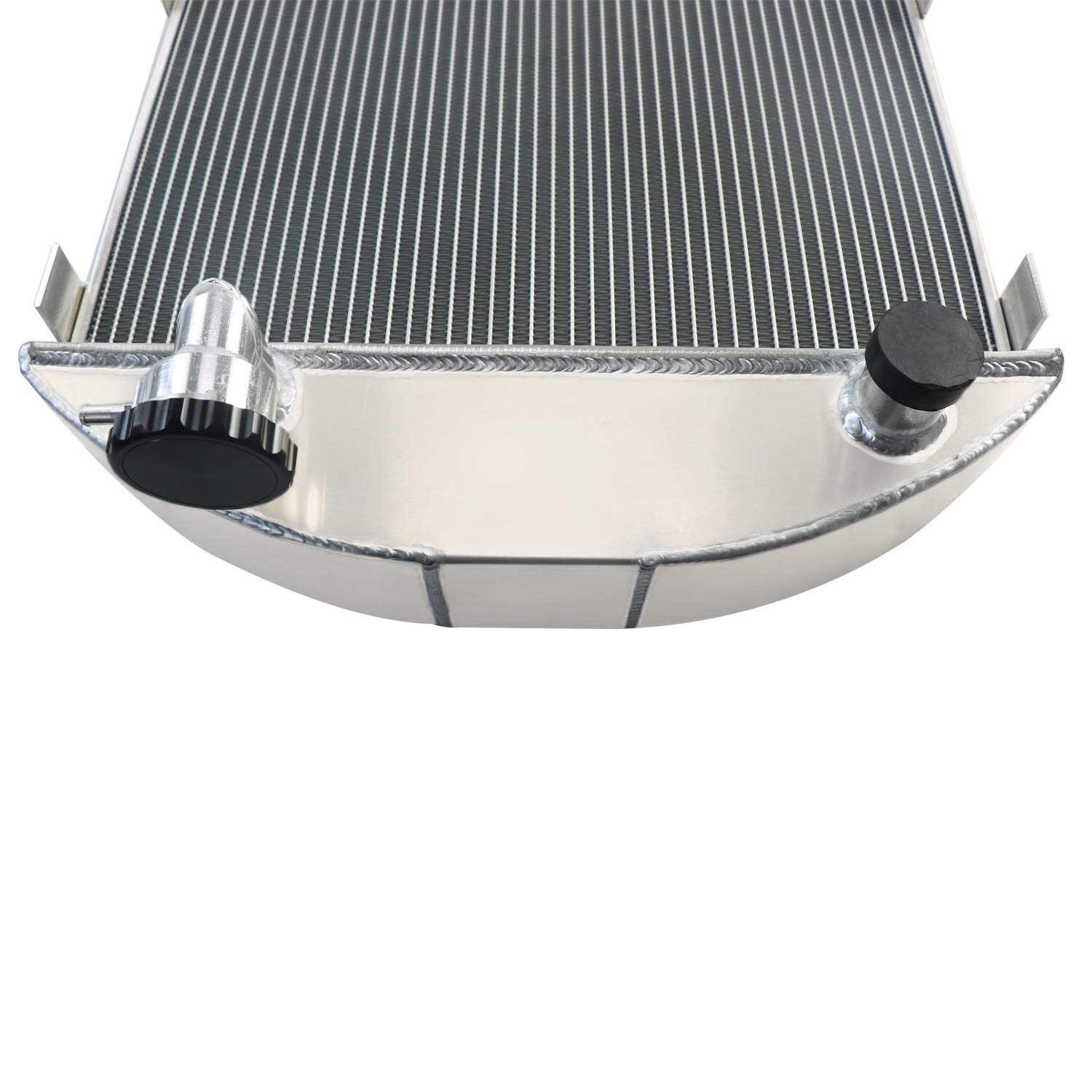 4 Row Aluminum Radiator for 1917-1927 Ford Model T with Chevy 2.9L L4 Engine - High Performance Cooling System for Classic Car Restoration & Hot Rod Upgrades