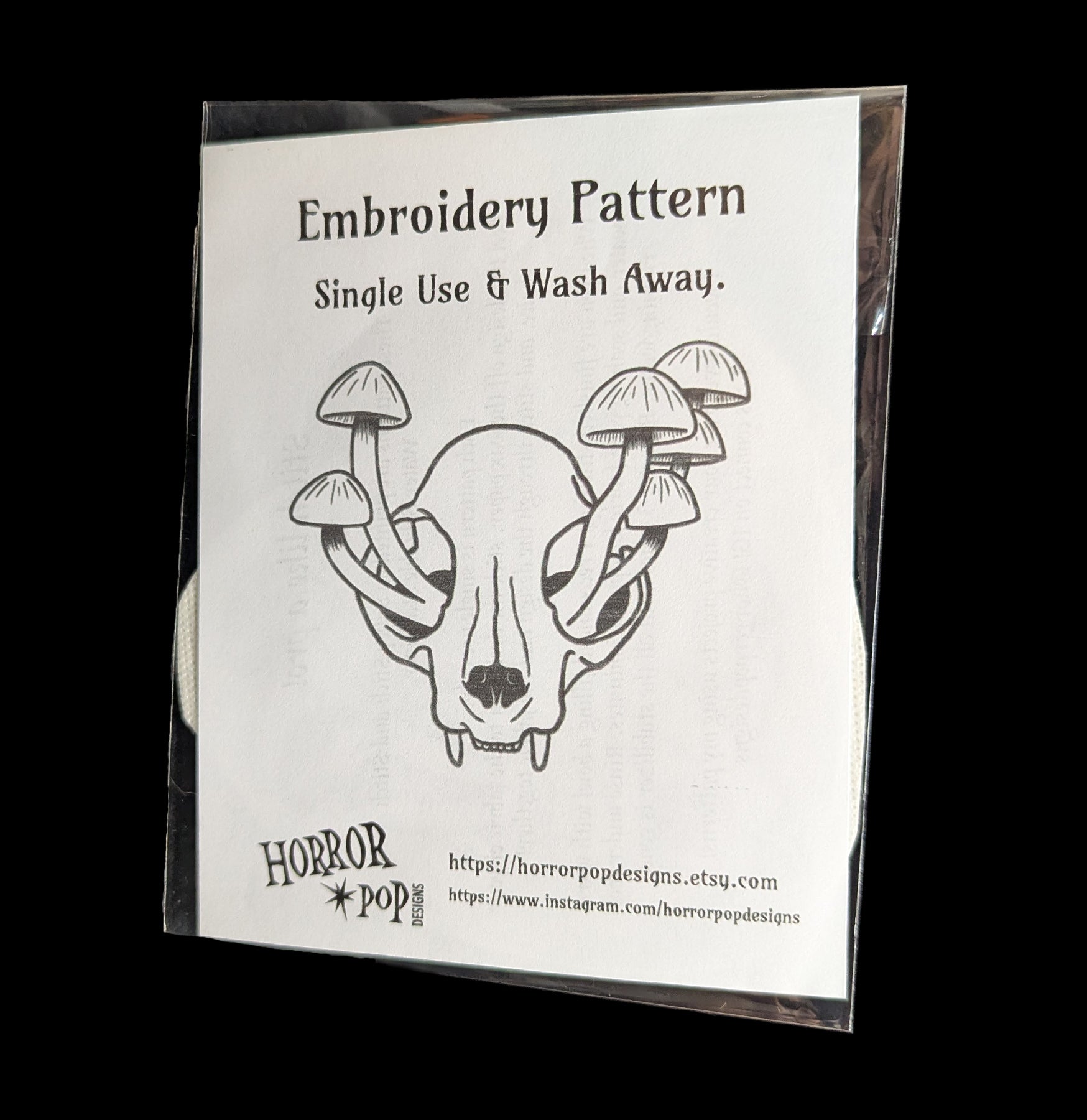 Cat Skull Embroidery Pattern - Digital Download for DIY Gothic Crafts, Halloween Decor, and Punk Fashion Accessories | Perfect for T-Shirts, Patches, and Home Decor Projects