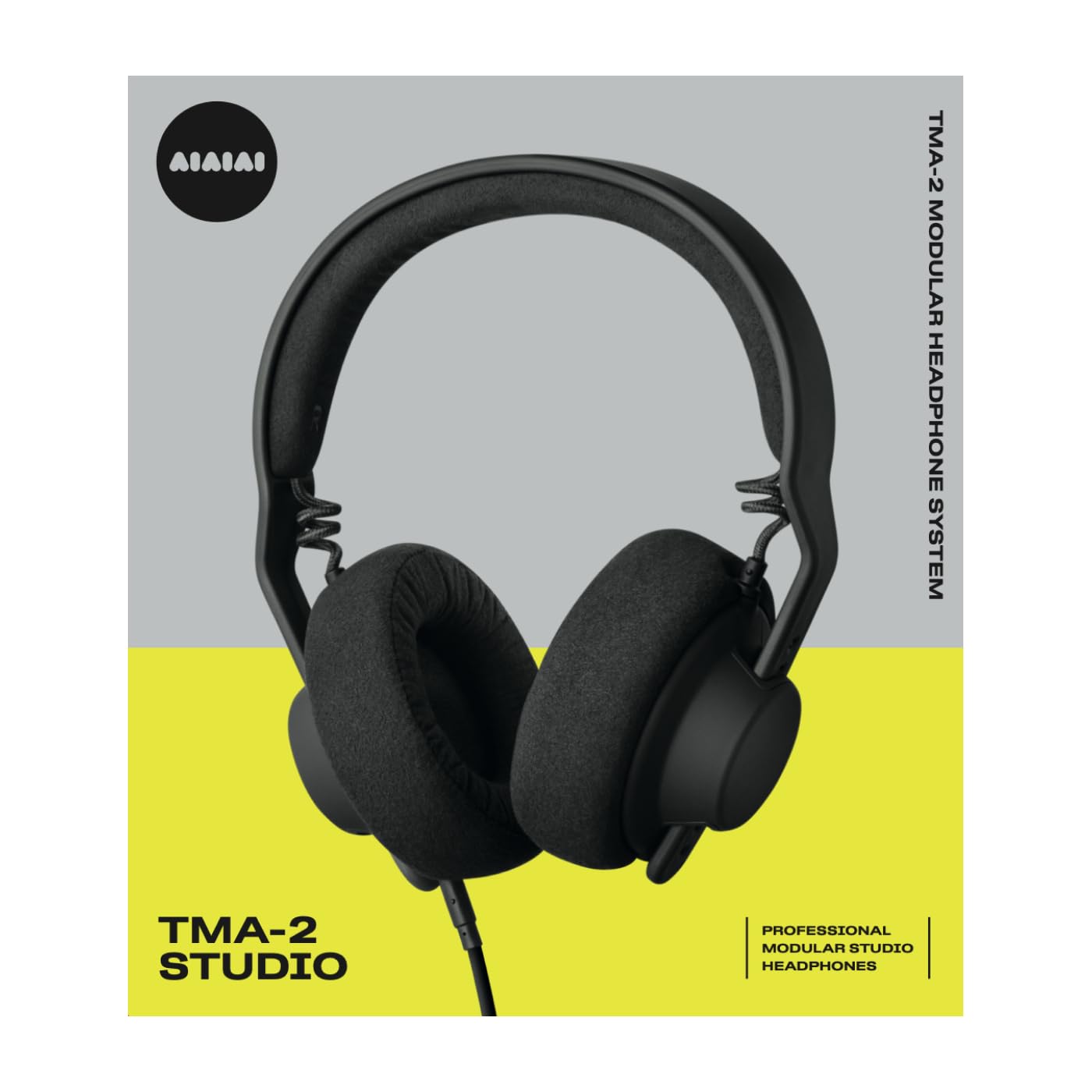 AIAIAI TMA-2 Studio Professional Headphones - High Fidelity Audio, Comfortable Over-Ear Design for Music Production & Mixing (Black) | Perfect for Recording Studios, DJs & Audiophiles