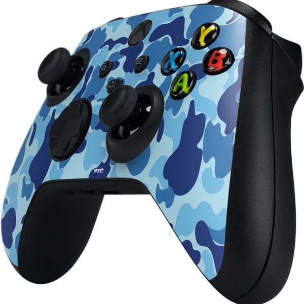 Skinit Decal Gaming Skin for Xbox Series X Controller - Light Blue Street Camo Design | Custom Protective Cover for Enhanced Grip & Style | Perfect for Gaming Enthusiasts & Collectors