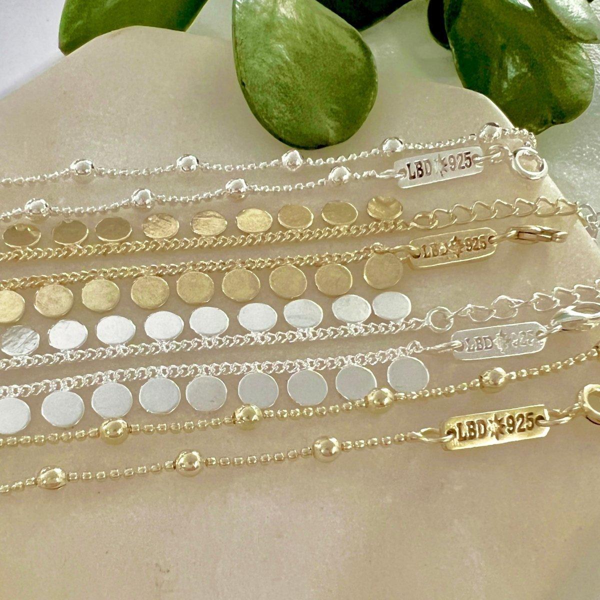 Laihas 14K Gold Plated Boho Anklet Bracelet for Women - Elegant Ankle Chain Jewelry for Beach, Summer, and Festival Outfits