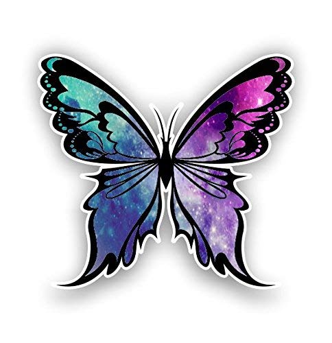 Monarch Butterfly Starry Sky Vinyl Car Stickers - Waterproof 5
