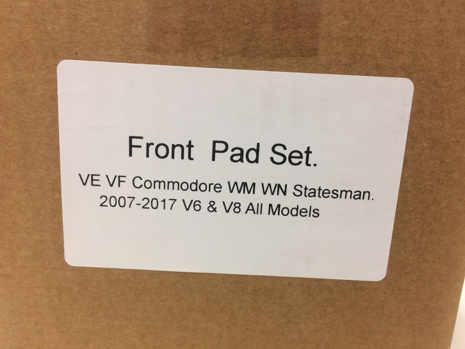 Genuine VE VF Commodore WM WN Statesman Front Brake Pads Set for V6 & V8 Engines - Perfect for Daily Driving and Performance Upgrades