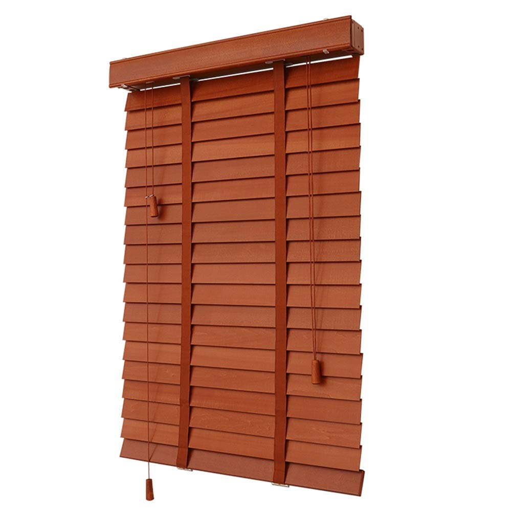 LIANGJUN Solid Wood Venetian Blinds - 85X185cm Light Filtering Window Shades for Privacy in Study, Living Room & Office (2 Colors) - Perfect for Home Decor & Sun Protection