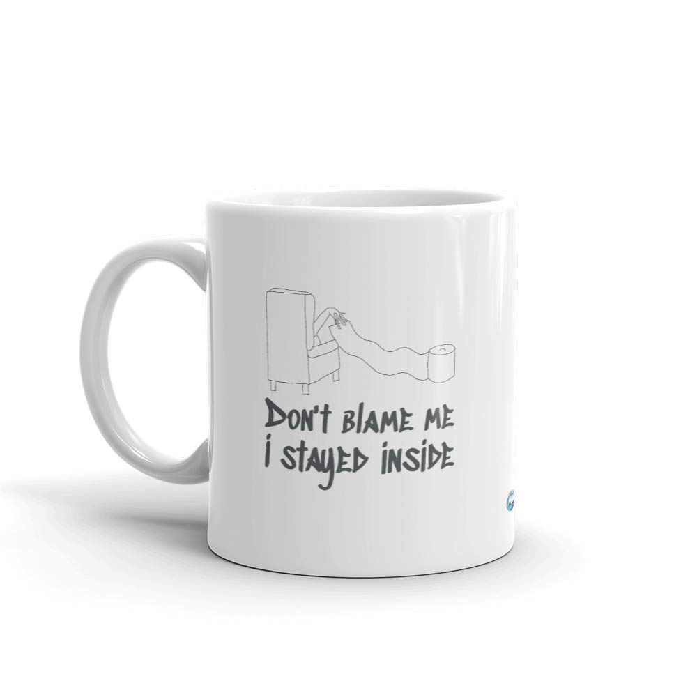 Funny Social Distancing Gift Mug - 'Don't Blame Me' Novelty Coffee Cup - Perfect Quarantine Gift for Coworkers & Remote Workers (Office Humor, Work From Home Gag Gift)