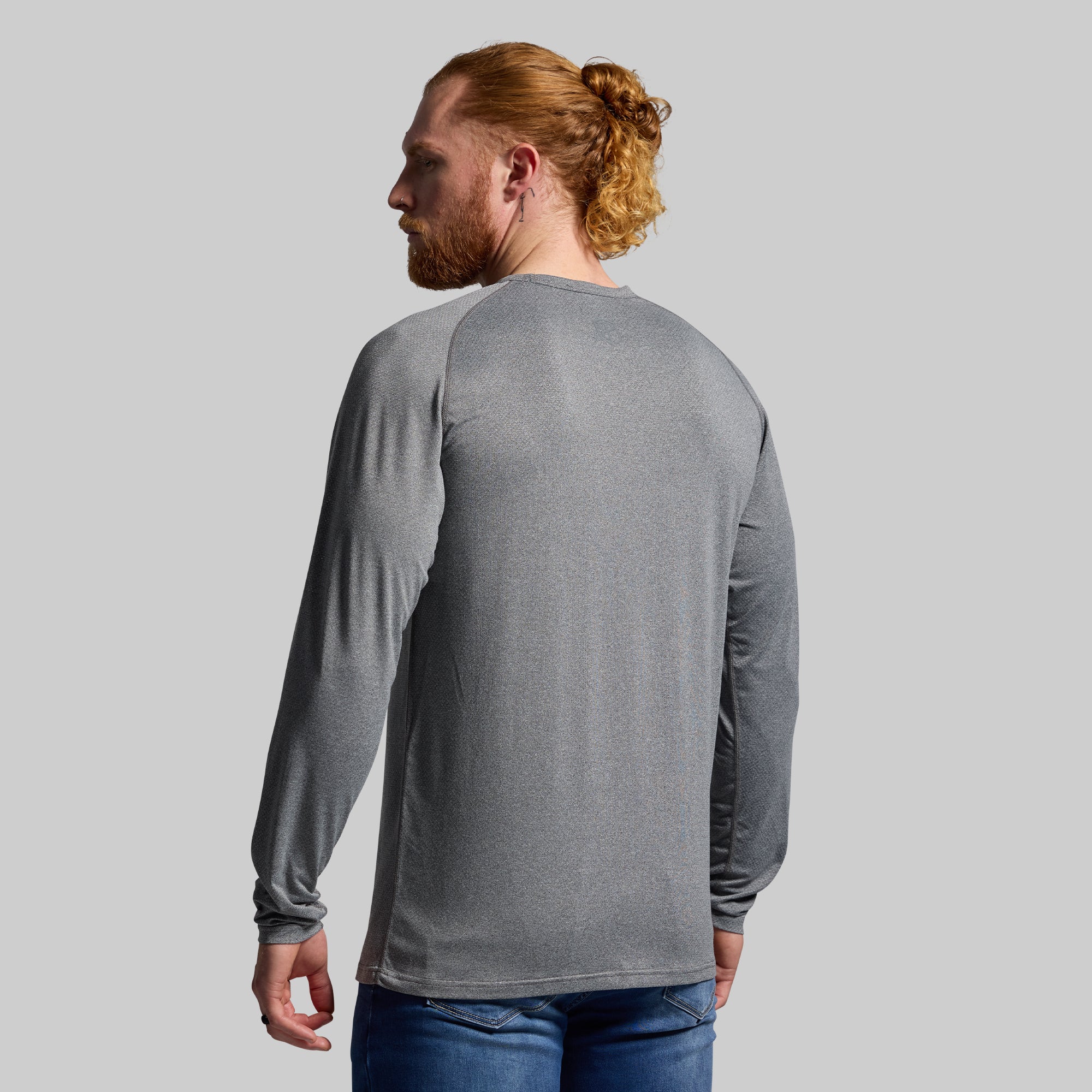 Heritage Raglan T-Shirt for Men & Women - Heather Grey Cotton Blend Comfort Fit - Casual Wear, Gym, Lounge & Everyday Outfits