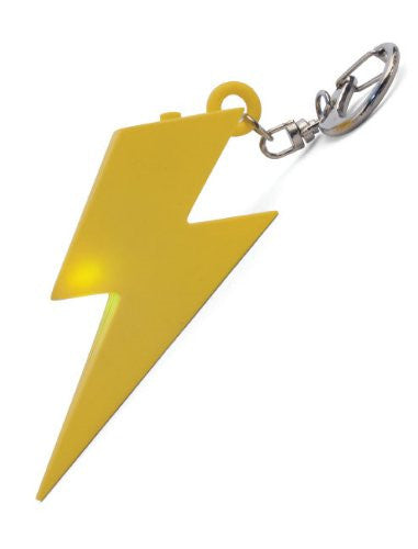 Kikkerland Thunderbolt LED Keychain Light - Compact & Bright Flashlight for Keys, Bags, and Emergency Use - Perfect for Camping, Hiking, and Nighttime Safety