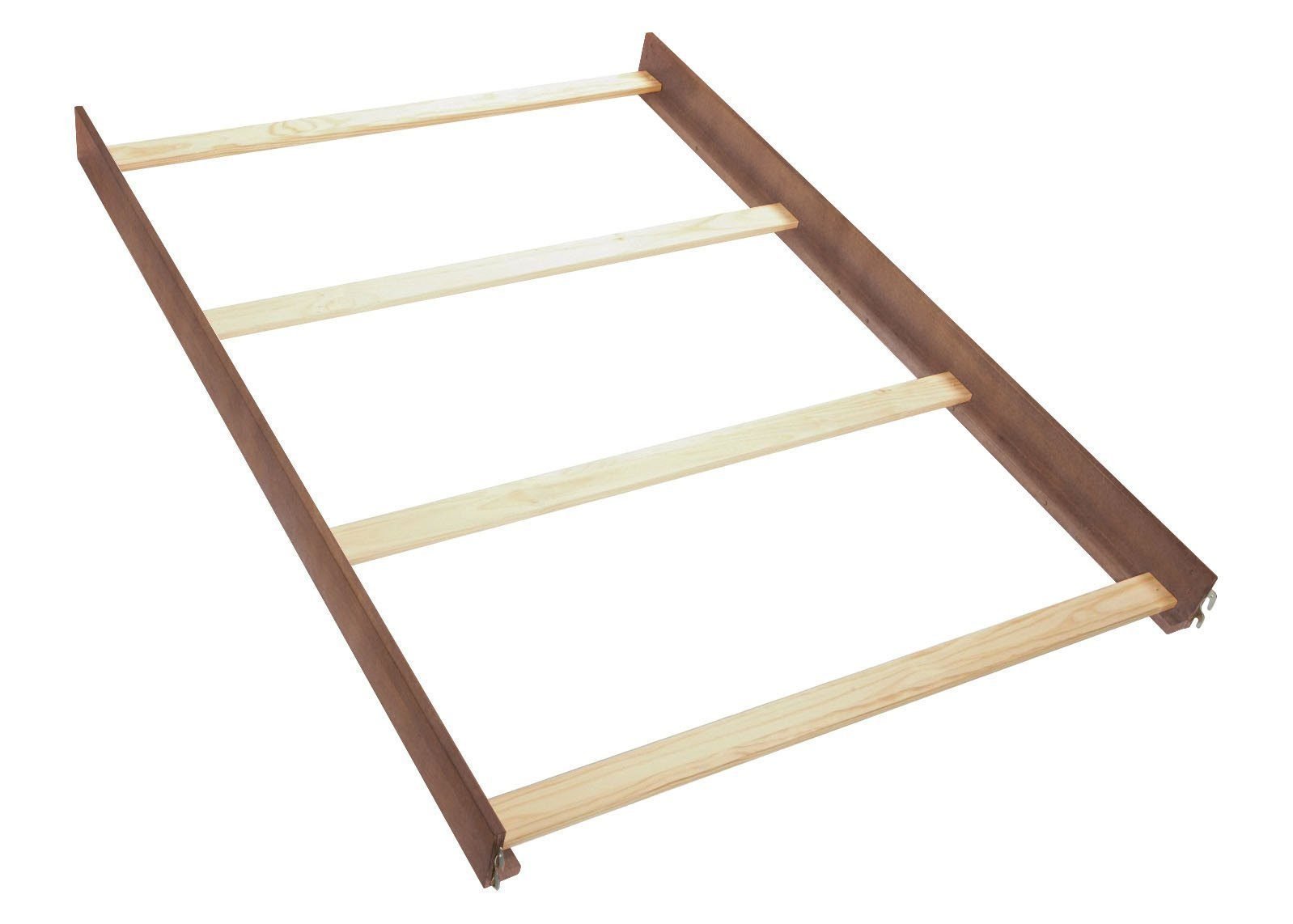 Delta Simmons Kids Crib Full-Size Conversion Kit with Bed Rails - Walnut Finish | Safe Toddler to Twin Bed Transition for Nursery & Kids Room
