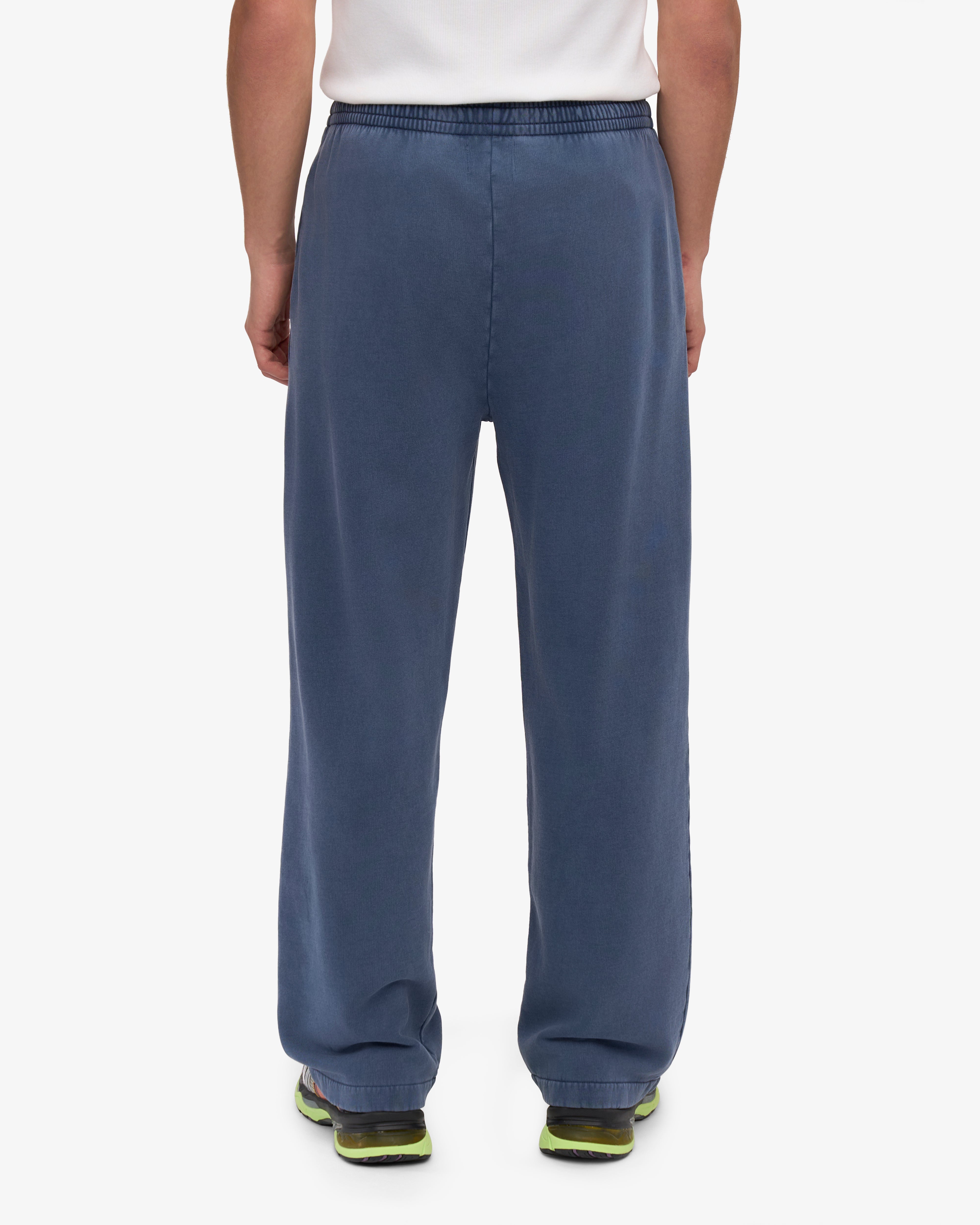 Organic Straight Leg Sweatpants for Women - Soft Cotton Lounge Pants | Comfortable Casual Wear for Home, Yoga & Running | Neptune Blue