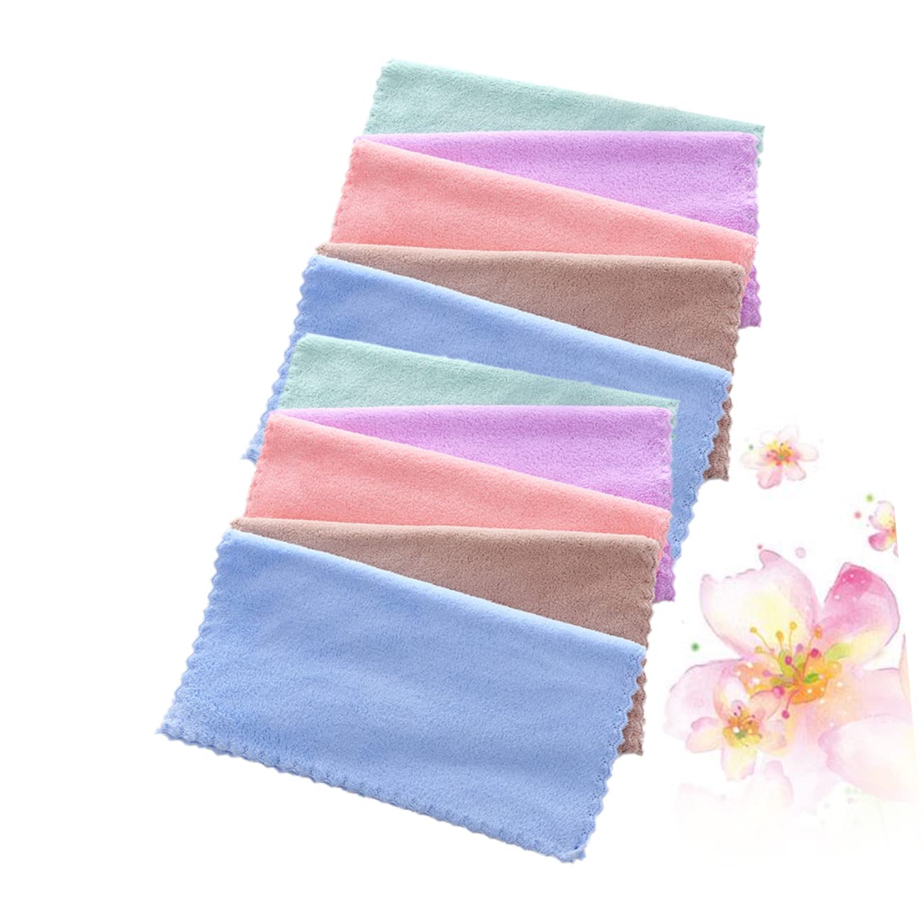 10-Pack Soft Microfiber Makeup Remover Towels for Face & Body - Gentle Cleansing Cloths for Kids & Adults - Perfect for Daily Skincare, Travel, Gym & Spa Use