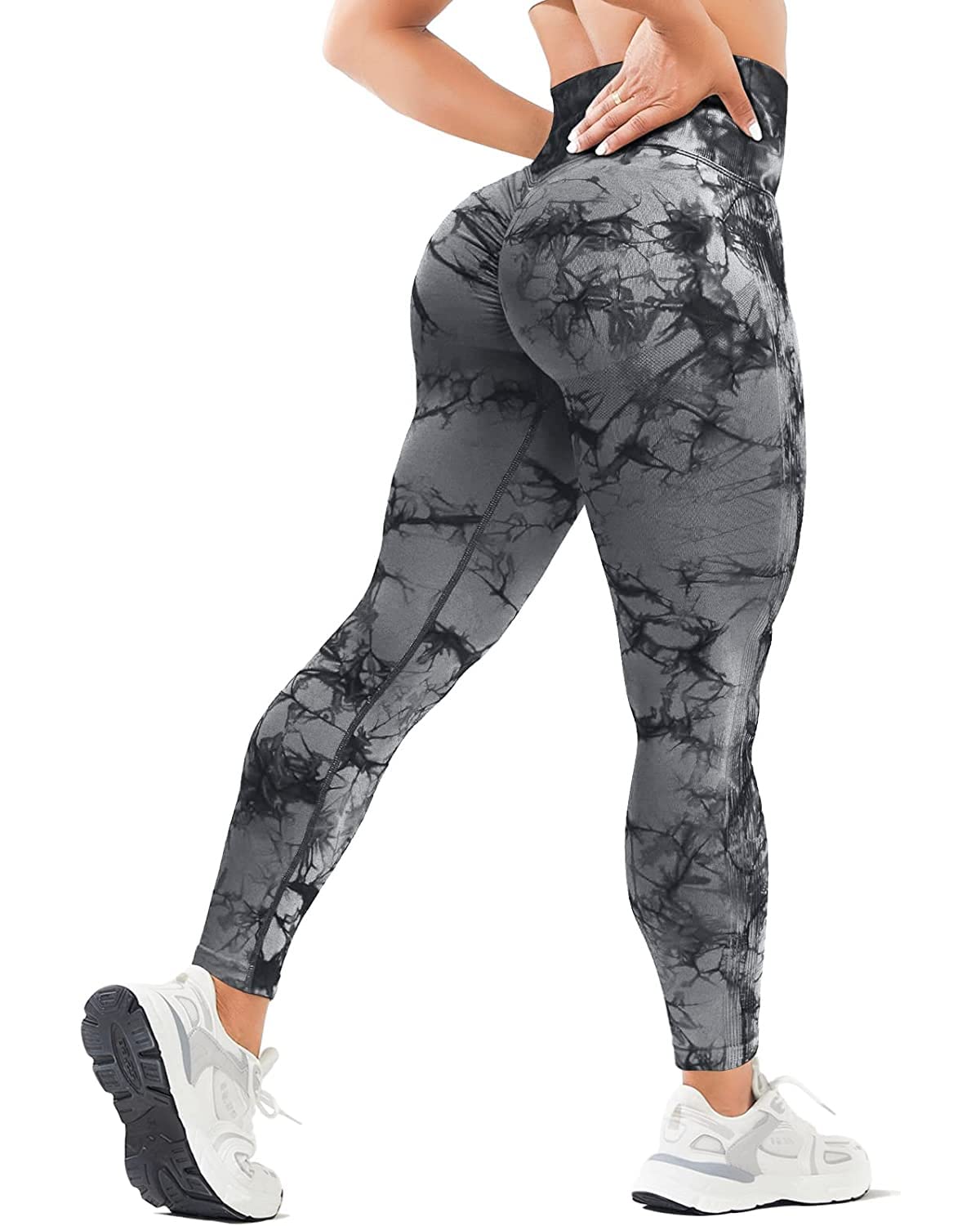 High Waist Seamless Workout Leggings for Women - Butt Lifting Yoga Pants with Scrunch Detail - Perfect for Gym, Running & Lounge Wear