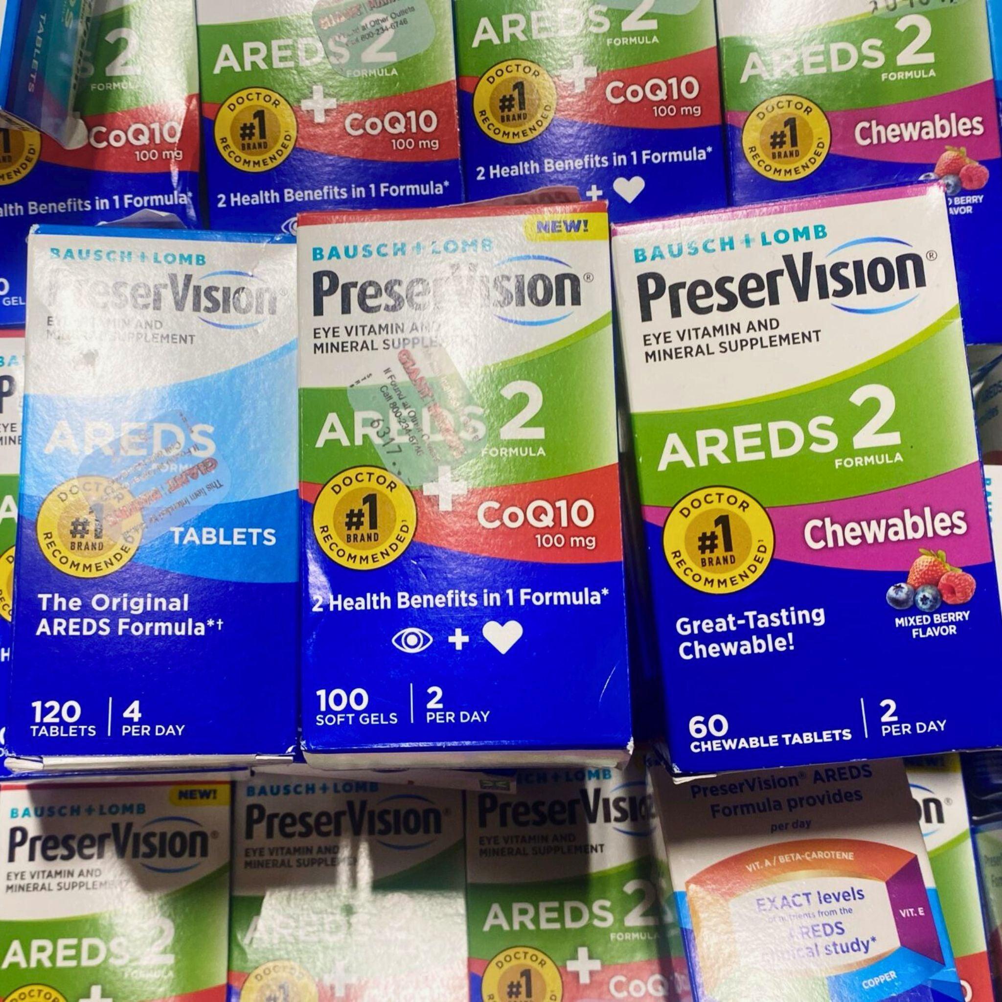 Bausch + Lomb PreserVision AREDS 2 Eye Vitamin & Mineral Supplement - 36 Count Bottle for Vision Support & Eye Health - Perfect for Adults with Macular Degeneration or Dry Eyes