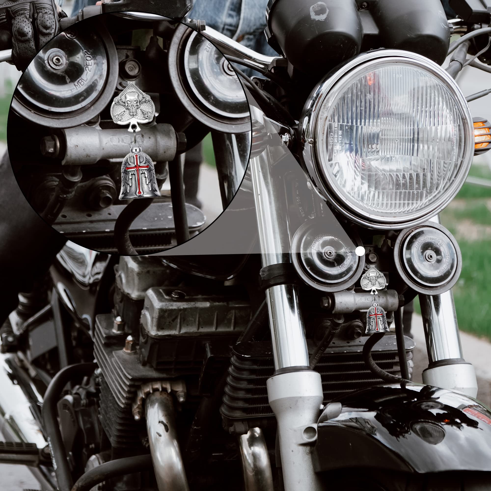 Motorcycle Riding Bell Hanger - Universal Bike Bell & Keychain Holder for Safe Rides