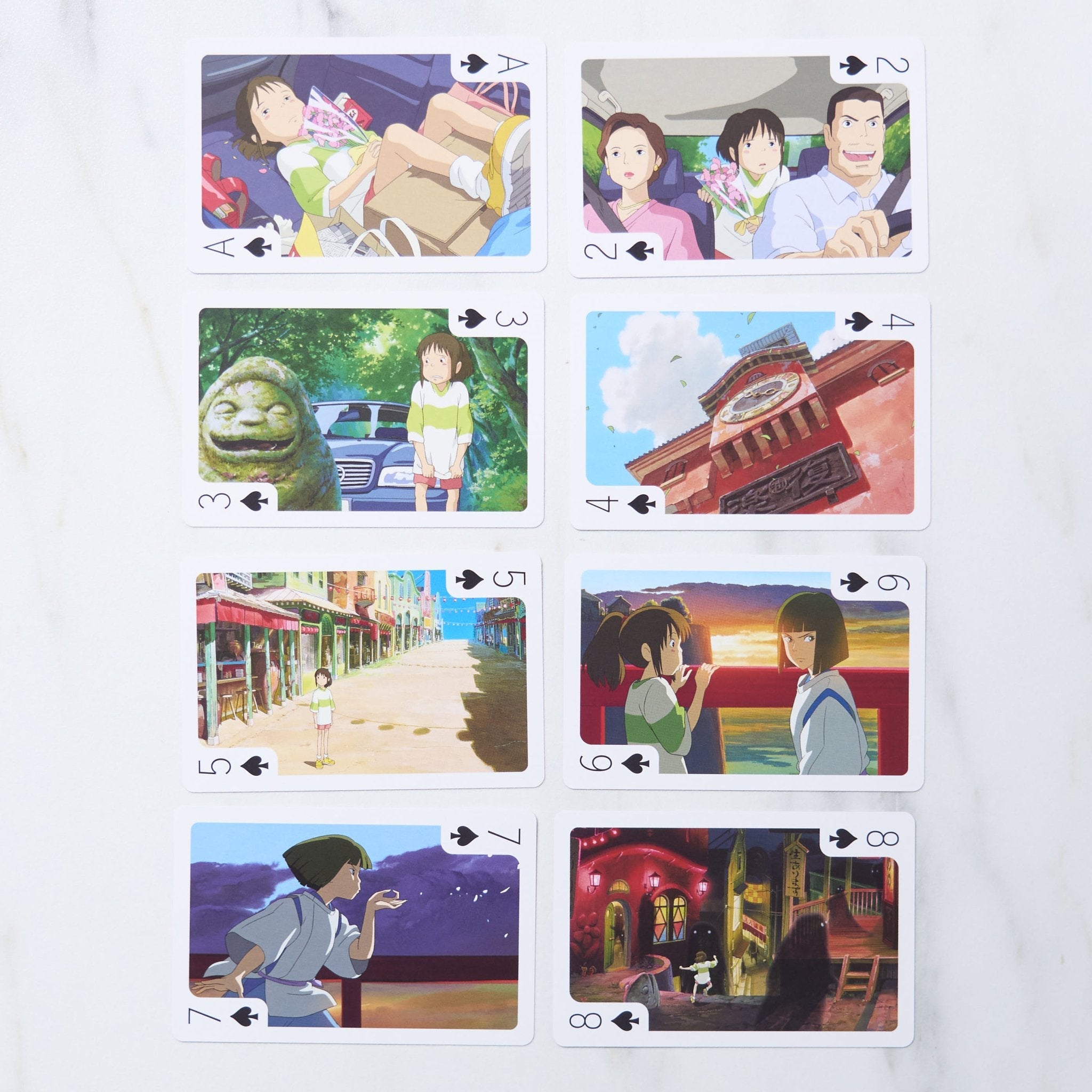 Studio Ghibli Playing Cards - Official Ensky Anime Card Deck with Spirited Away, My Neighbor Totoro & Howl's Moving Castle Characters - Perfect for Game Nights, Collecting & Gifts for Ghibli Fans