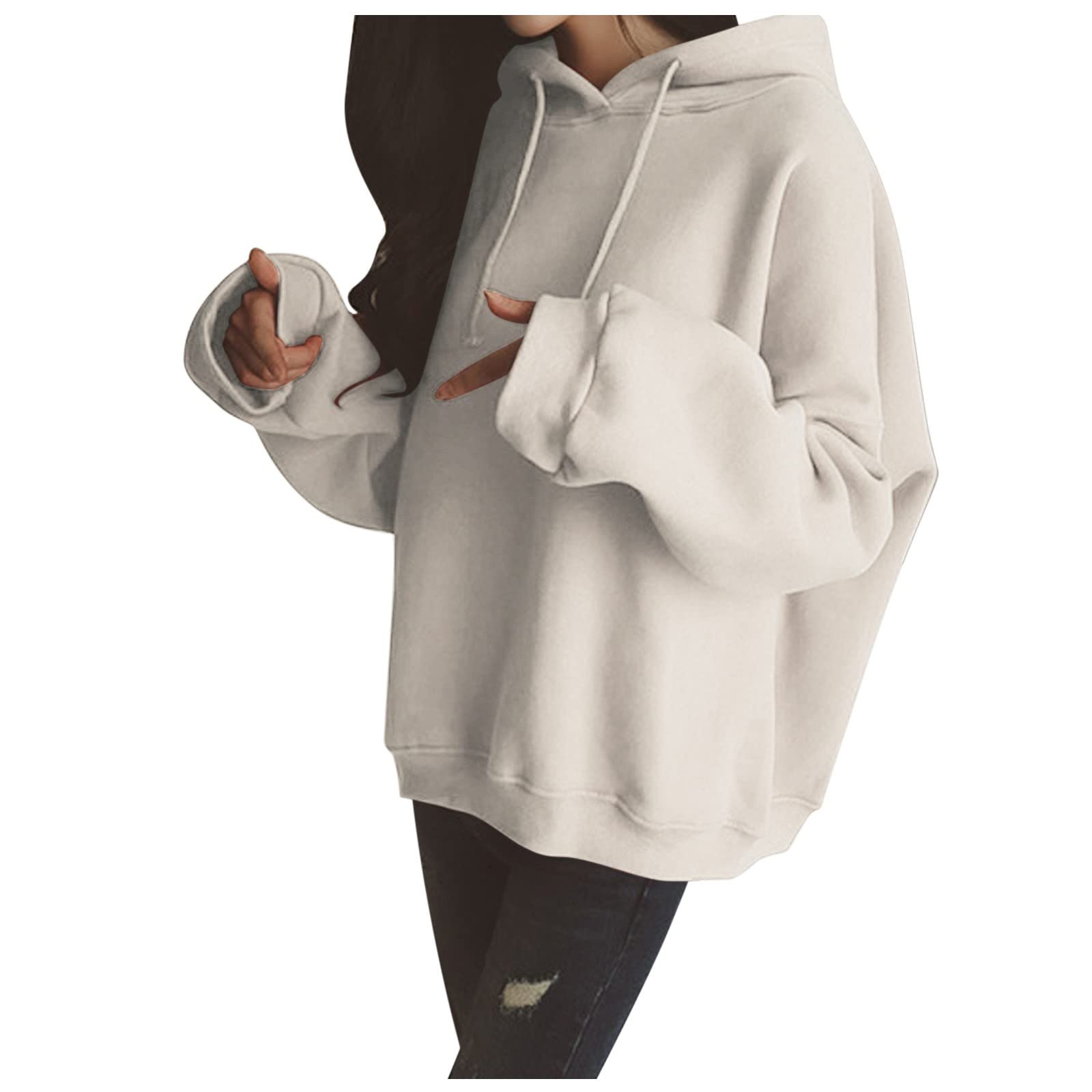 Women's Casual Letter Embroidery Hoodie Sweatshirt - Long Sleeve Pullover Sweater Top for Women | Cozy Lightweight Hoodies for Fall, Winter & Everyday Wear