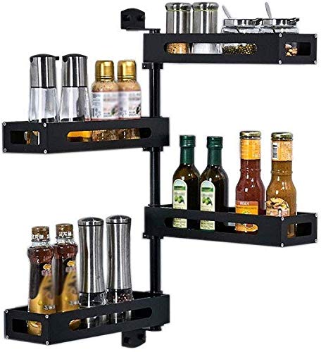 Stainless Steel Rotating Towel Rack Holder - Rustproof Bathroom & Kitchen Storage Organizer for Utensils, Spices & Knives - Space-Saving Multi-Function Hanger for Small Apartments & Modern Homes