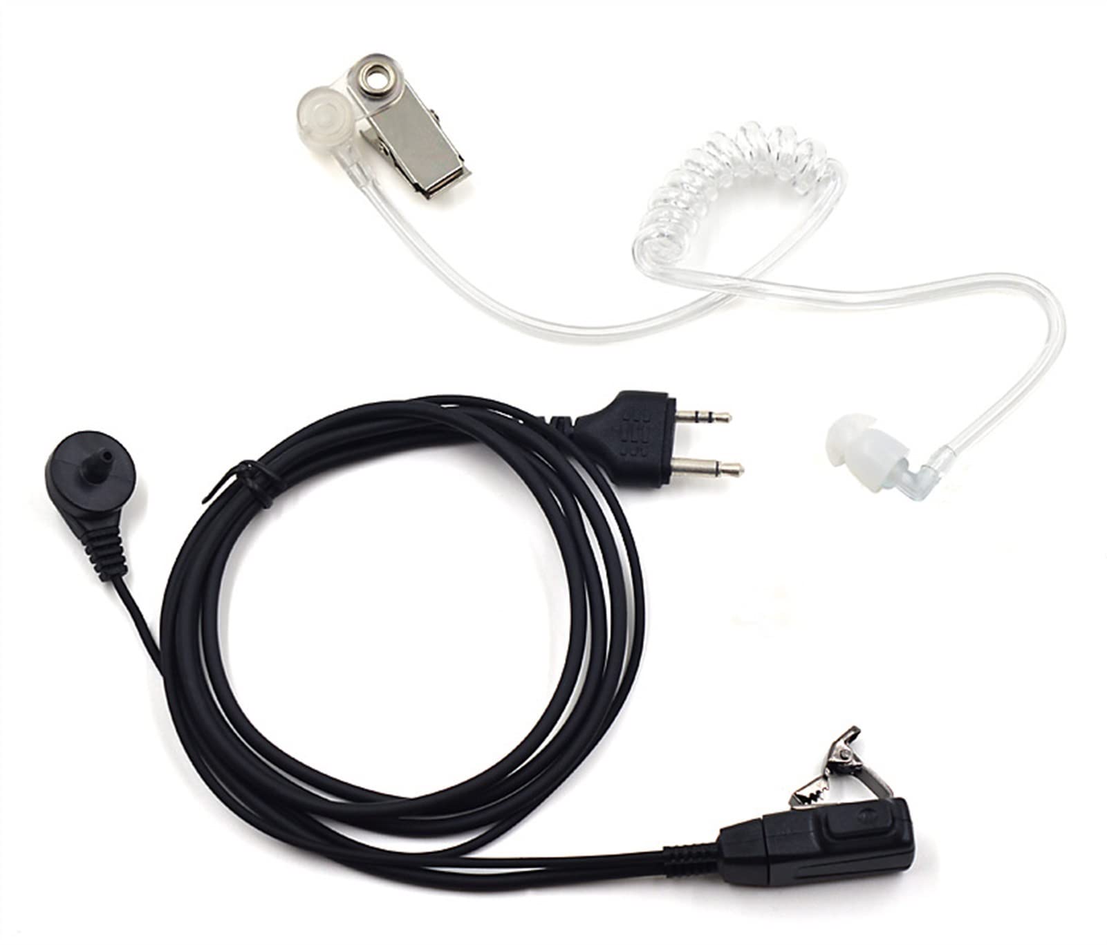 BMINO 10 Pack Safety Earpiece Headset with PTT Button - Compatible with Midland Walkie-Talkies - Secure & Comfortable Radio Accessories for Construction, Security, and Outdoor Adventures