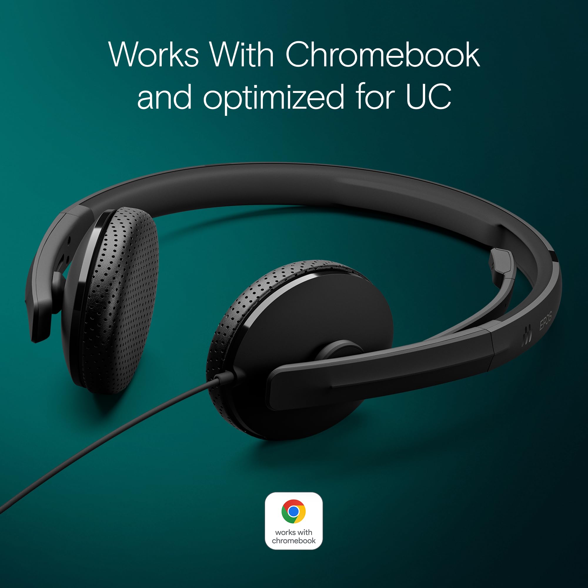 EPOS I SENNHEISER C10 USB Wired Headset with Noise-Canceling Microphone | USB-C Connectivity & EPOS BrainAdapt™ Technology for Office, Gaming & Online Meetings - Black