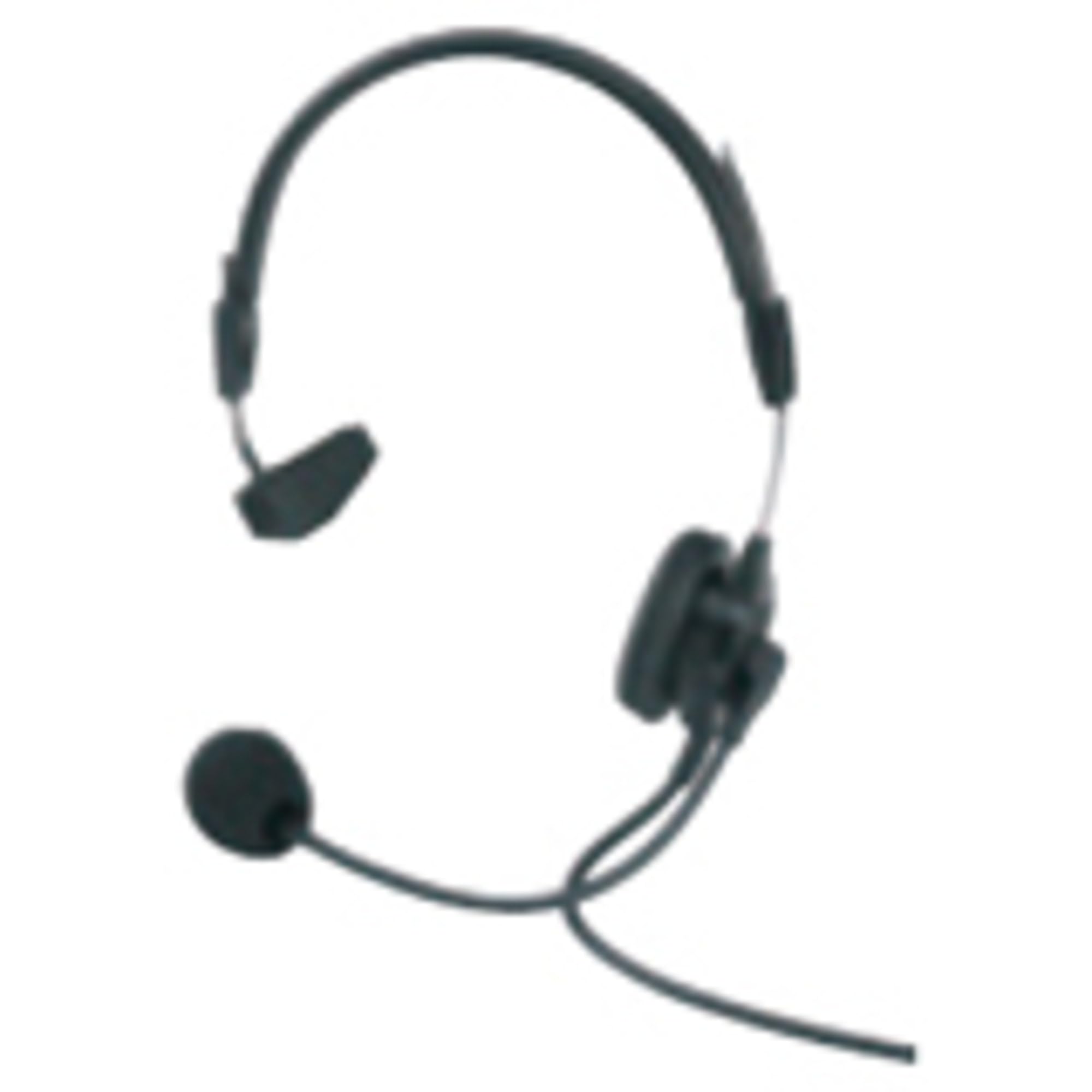 PH-88 Single-Sided Lightweight Headset with 12FT (3.6M) Coiled Cord & A4F Connector - Perfect for Call Centers, Office Communications, and Customer Service Professionals