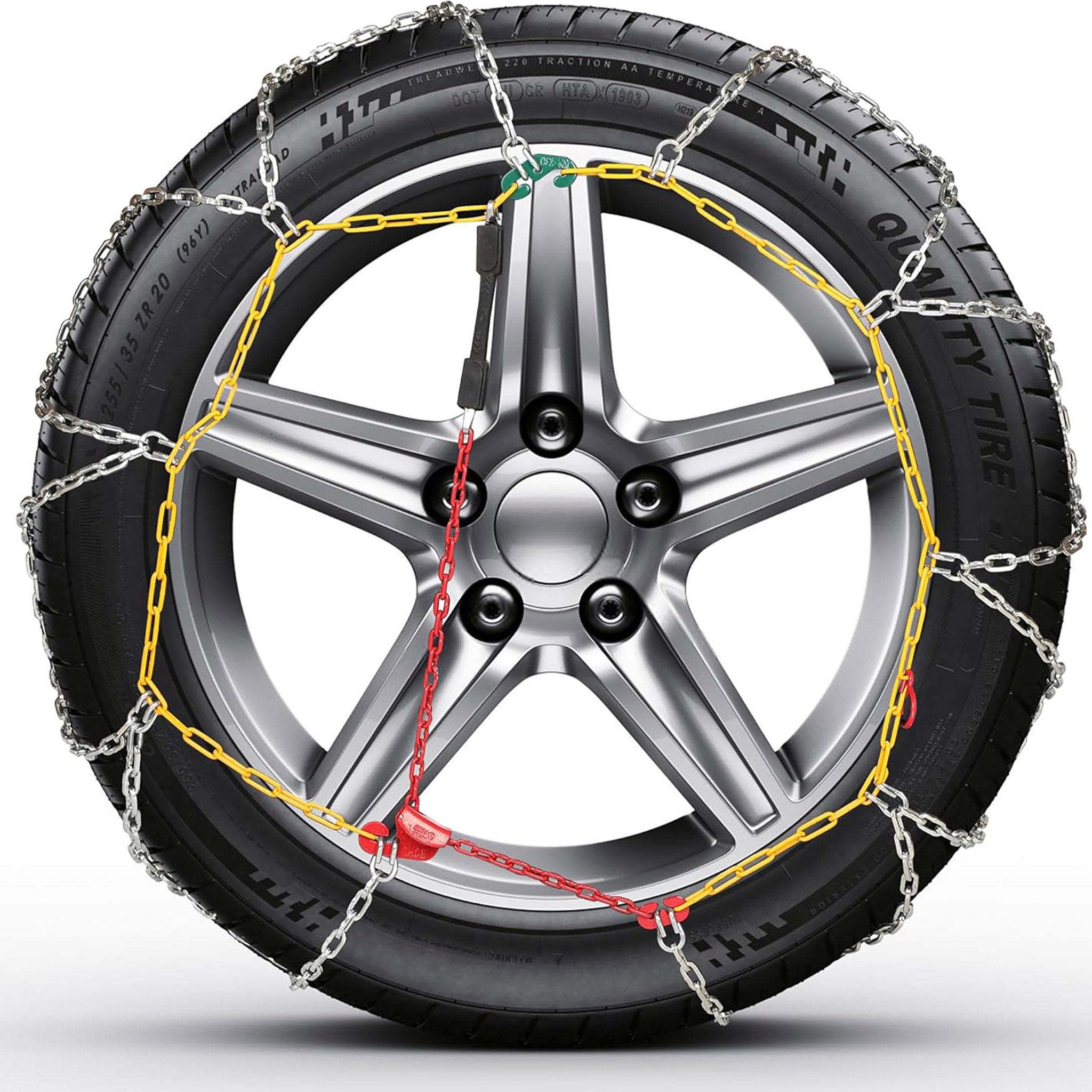 Premium Snow Chains for Tesla Model 3 & Model Y - Heavy Duty Winter Traction for Snowy Roads & Mountain Driving