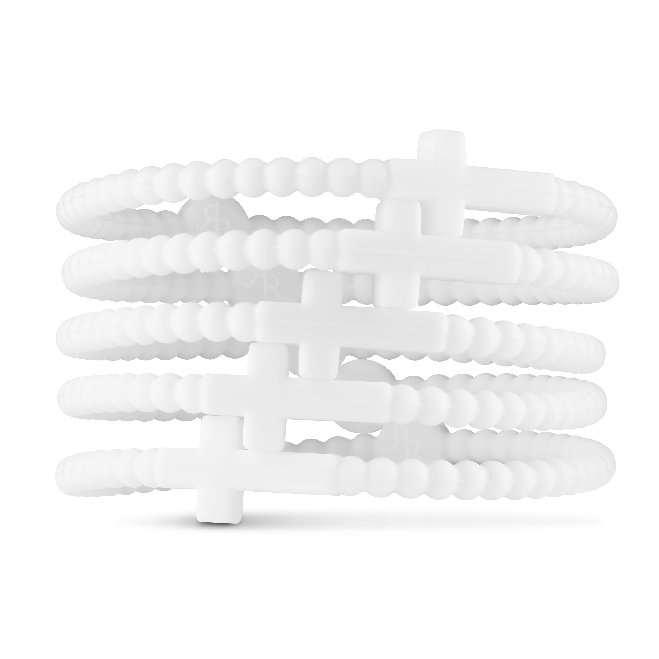 Ryan & Rose Jesus Bracelets - Cross Silicone Wristband for Women & Men - Religious Christian Faith Jewelry for Daily Wear & Prayer