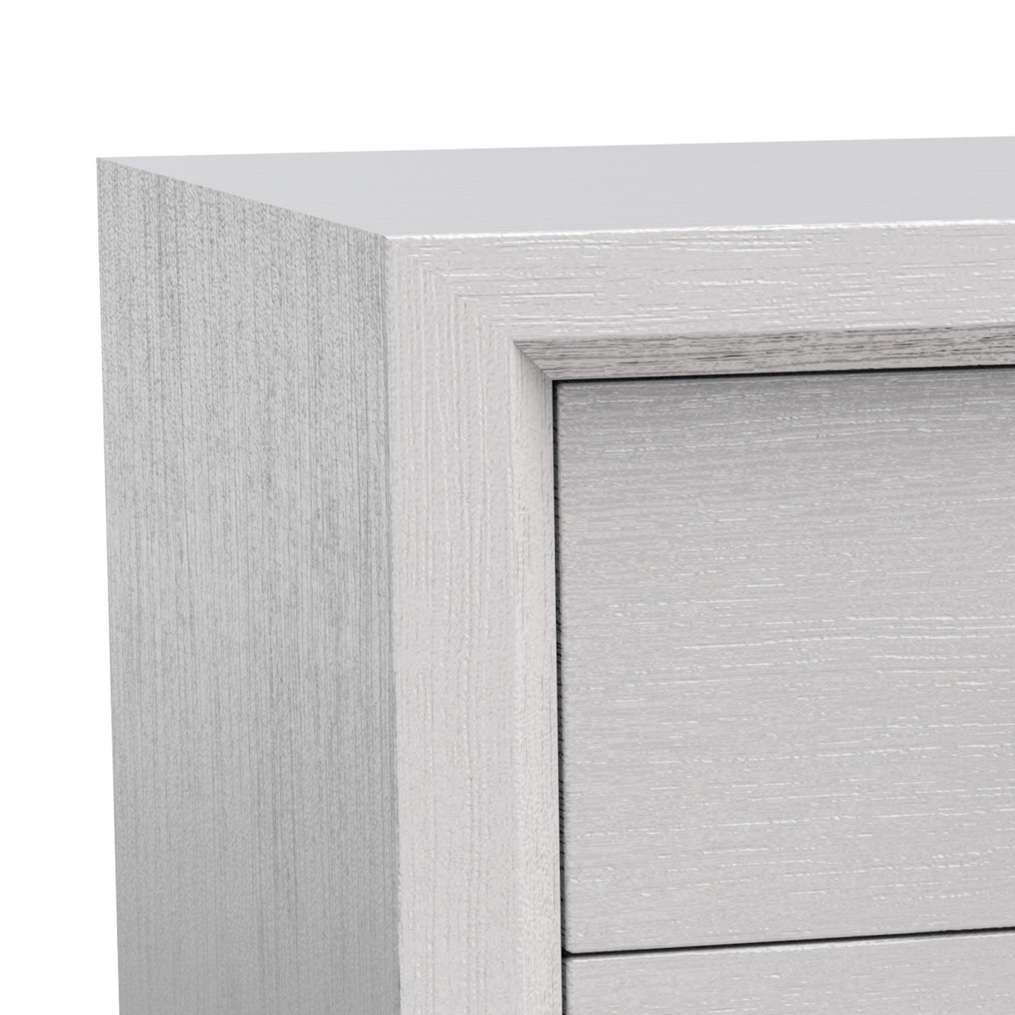 Lucien Modern Wood Nightstand with 2 Drawers - Solid Wood Bedside Table for Bedroom, Living Room & Office - Stylish Storage Furniture with Smooth Gliding Drawers