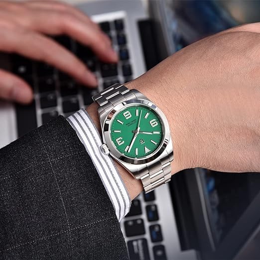 Pagani Design Men's Automatic Diver Watch - 40MM Stainless Steel Waterproof Wristwatch with Sapphire Glass | Perfect for Diving, Swimming & Everyday Wear