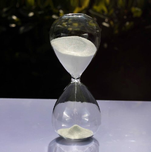 Colorful 30/60 Minute Sand Hourglass Timer - Creative Decorative Gift for Home Office Classroom (White, 30 Minutes) - Perfect for Study Time Management, Meditation, Yoga, and Vintage Decor