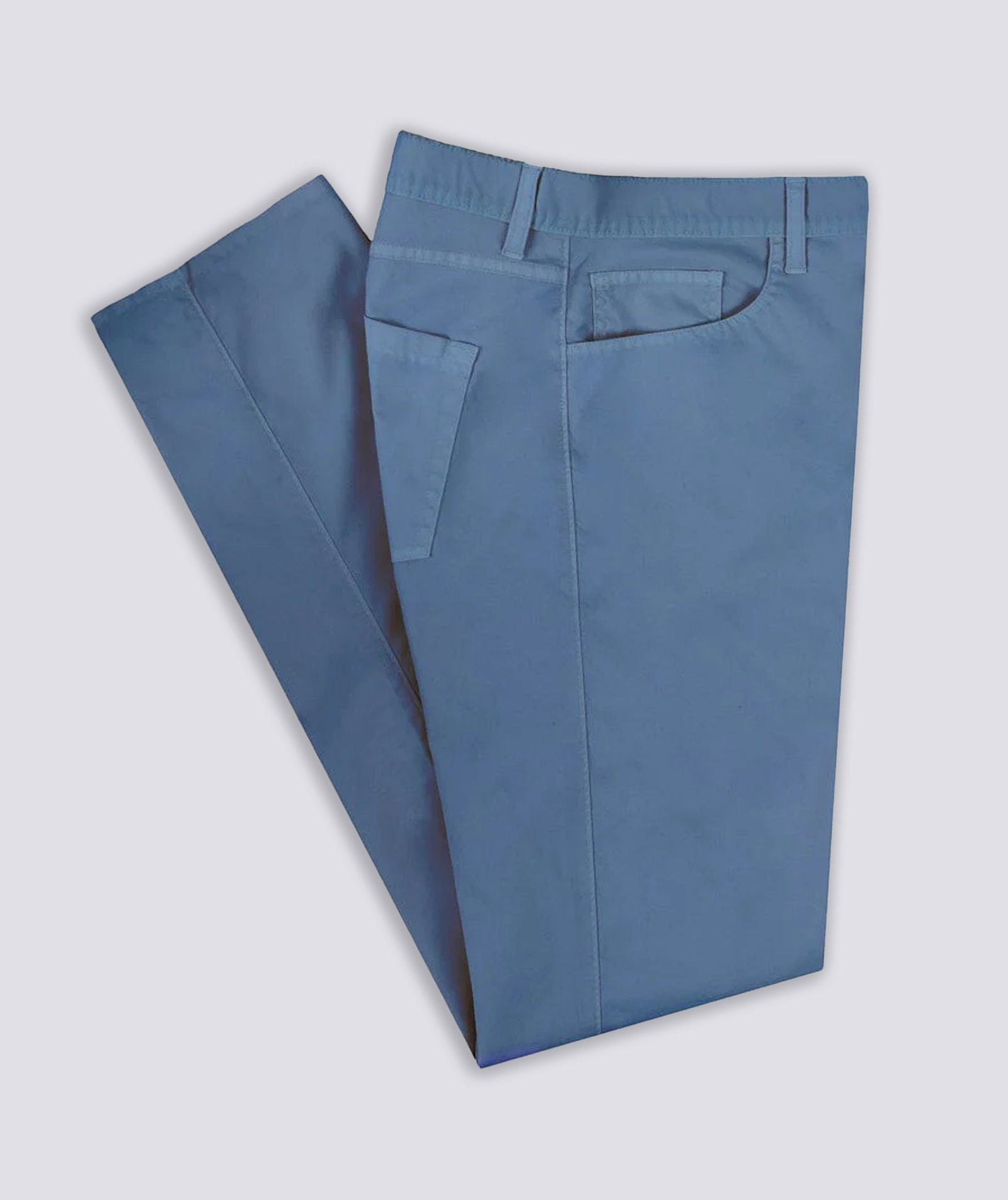 Lawton 5 Pocket Stretch Denim Jeans for Men - Comfortable Slim Fit Morning Blue Wash - Perfect for Casual Wear, Office & Weekend Outings