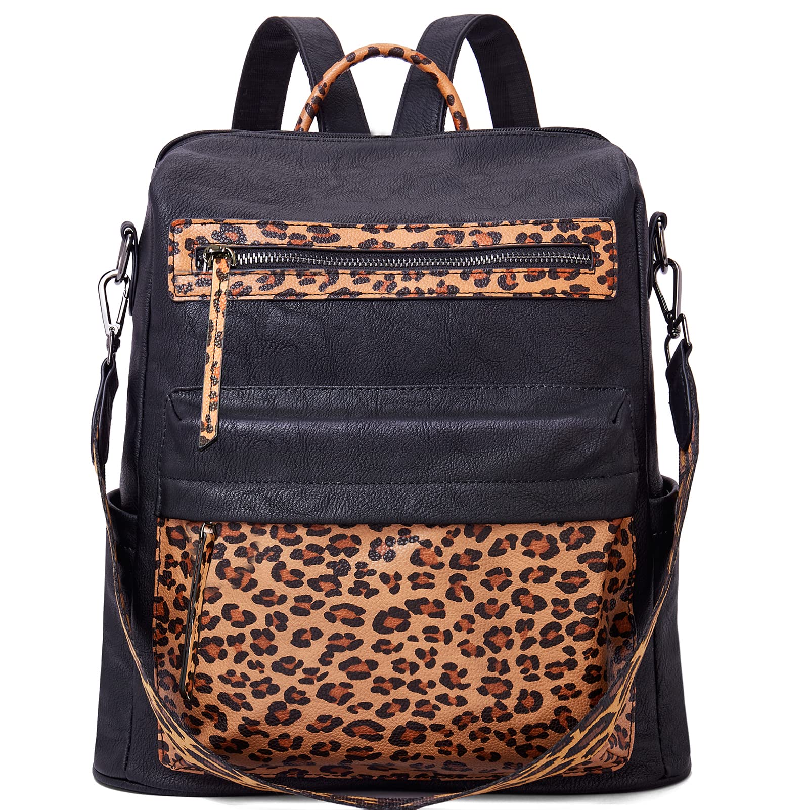 BROMEN Women's Fashion Leather Backpack Purse - Large Designer Travel Shoulder Bag for Ladies | Perfect for Work, Commuting & Weekend Getaways