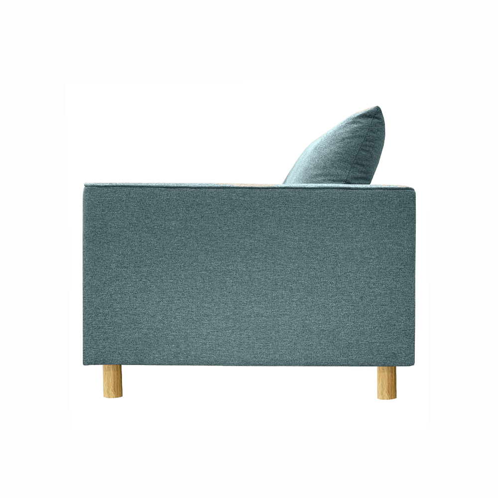 Toby Sofa with Ottoman - EcoClean Fabric, Modern Living Room Furniture for Small Spaces | Perfect for Apartments, Lounging & Movie Nights