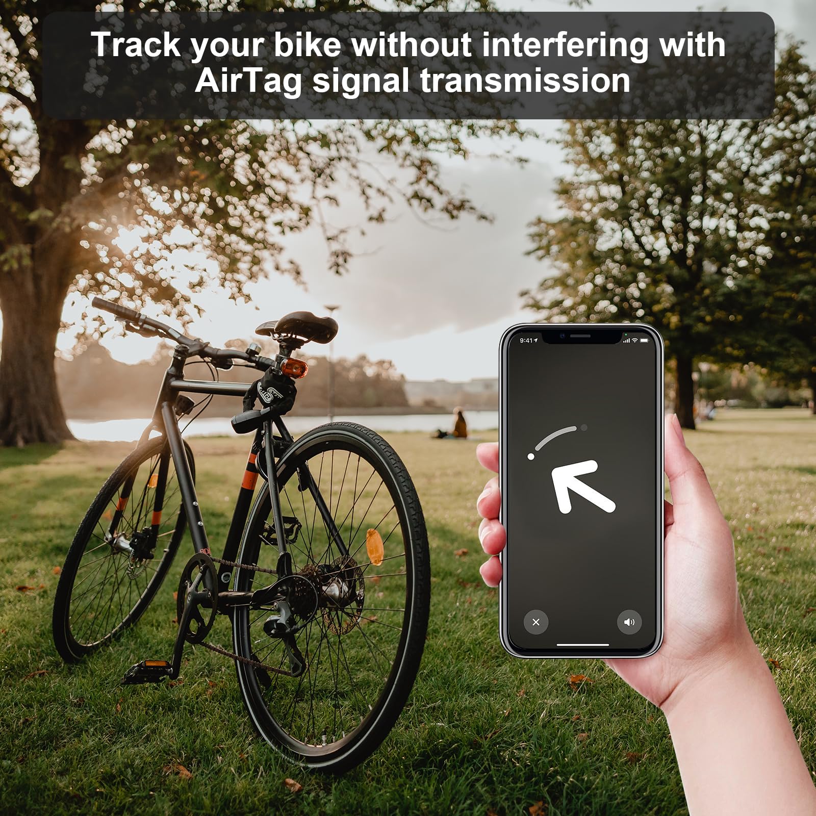 Hidden Airtag Bike Mount - GPS Tracker Holder for Apple Airtag | Secure & Durable for Bikes, E-Bikes & Scooters
