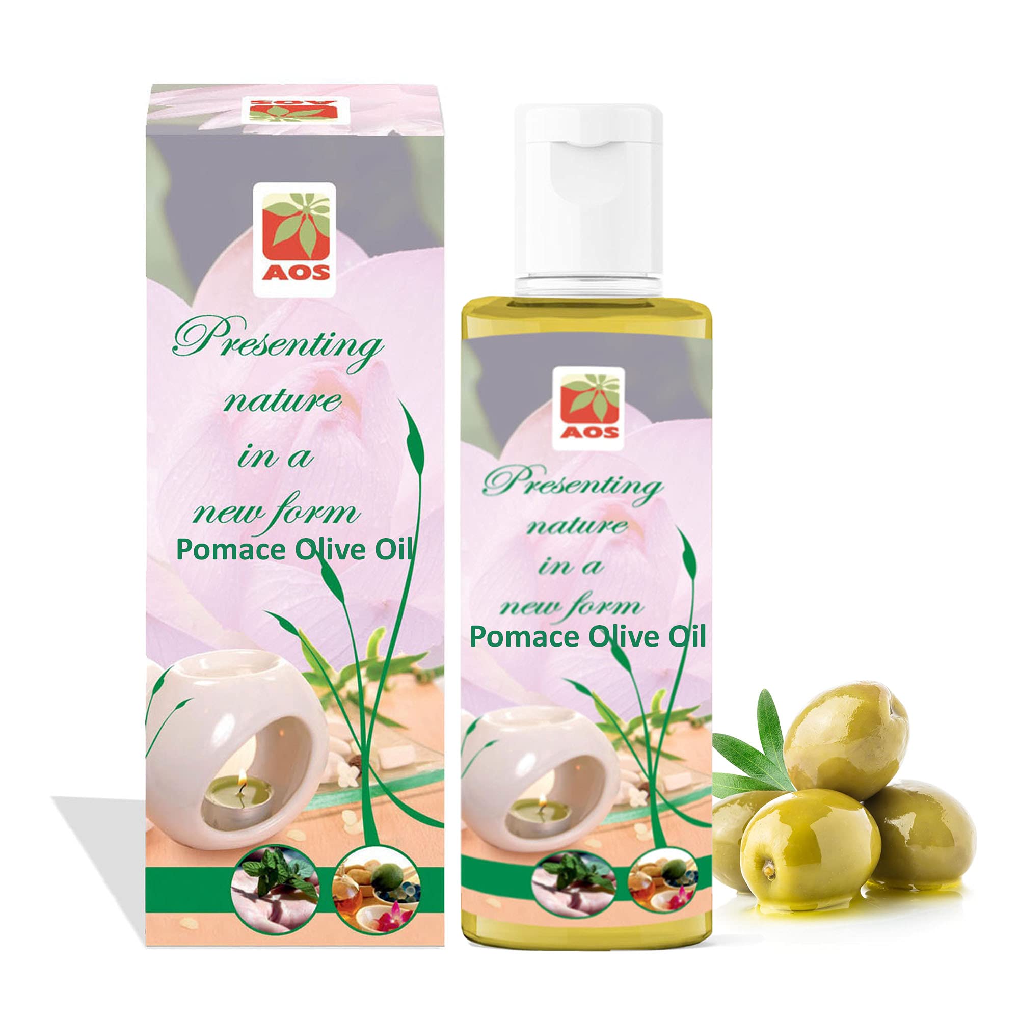 100% Pure Pomace Olive Oil - 1000ml for Cooking, Skin Care & Hair Treatment | AOS Products | Healthy Cooking Oil & Natural Moisturizer for Face, Body & Hair