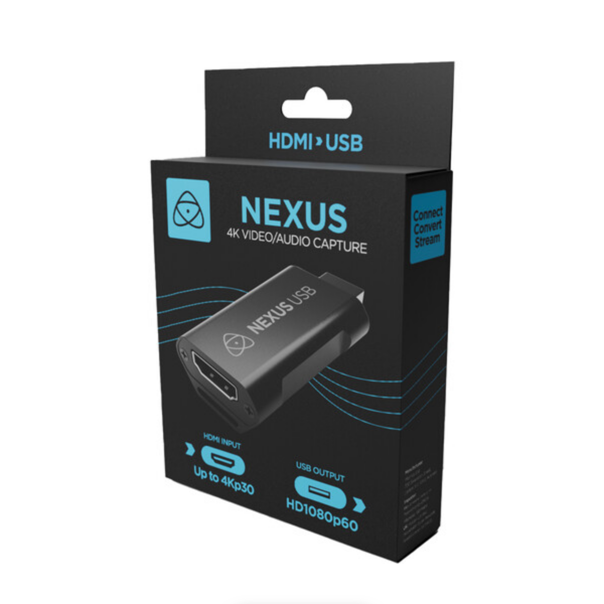 Atomos Nexus HDMI to USB 3.0 Video Capture Card - 4K 60FPS Streaming Converter for Gaming, Live Broadcast & Video Recording | Compatible with PC, Mac, PS5, Xbox & DSLR Cameras