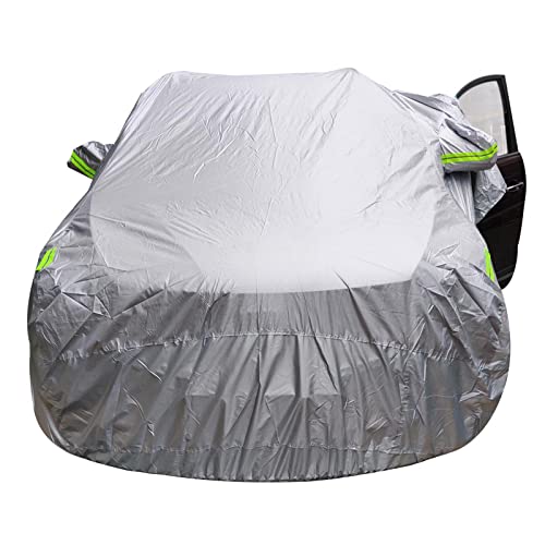 Waterproof Outdoor Full Car Cover - Universal Fit for SUV & Sedan - UV, Rain, Snow Protection - Durable Auto Case for All Weather - Perfect for Parking, Travel & Long-Term Storage