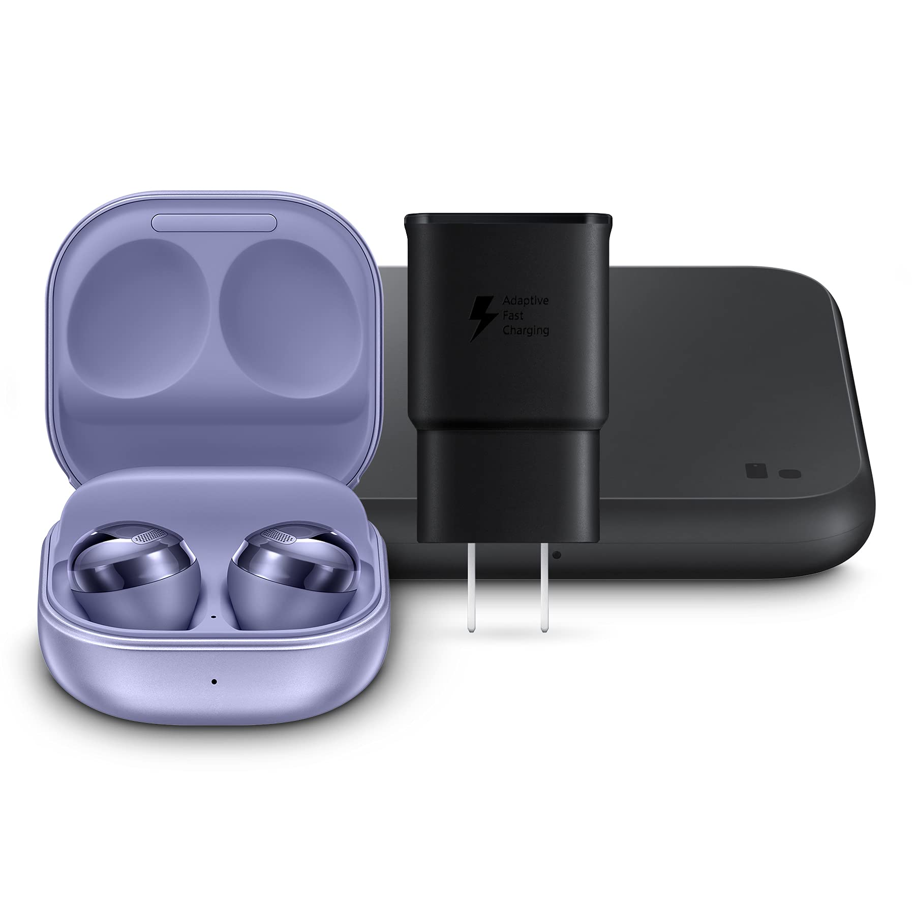 SAMSUNG Galaxy Buds Pro Wireless Earbuds - Bluetooth 5.0 True Wireless Noise Cancelling Earbuds with Wireless Charging Case, IPX7 Water Resistant, Premium Sound Quality in Phantom Violet & Black (2021 Model) - Perfect for Gym, Travel & Workouts