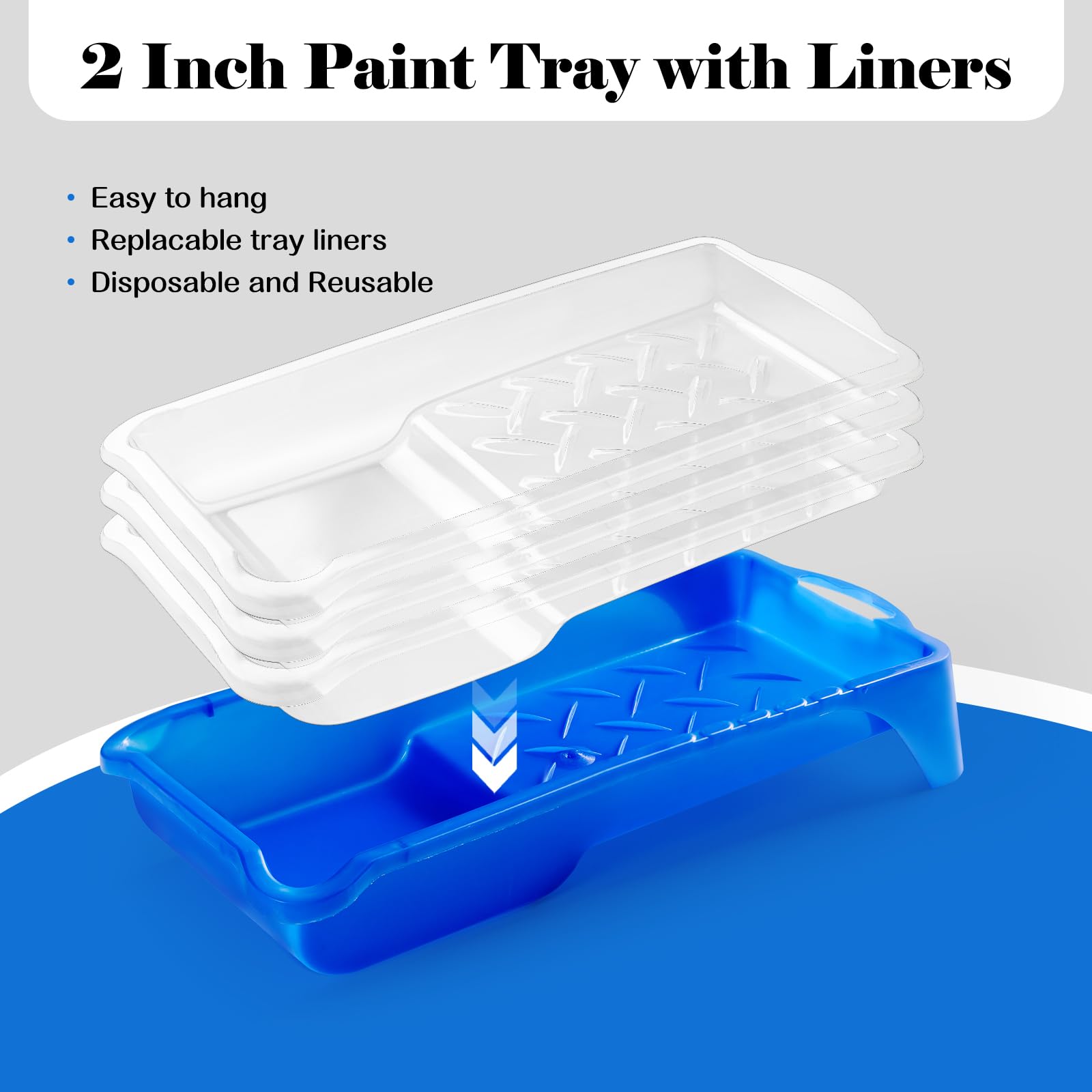 **Mister Rui 25-Pack 2-Inch Microfiber Paint Roller Kit – 10mm Nap Mini Paint Rollers with Tray, Liners & Sponge Brush – Perfect for Small Projects, Touch-Ups & DIY Home Painting**