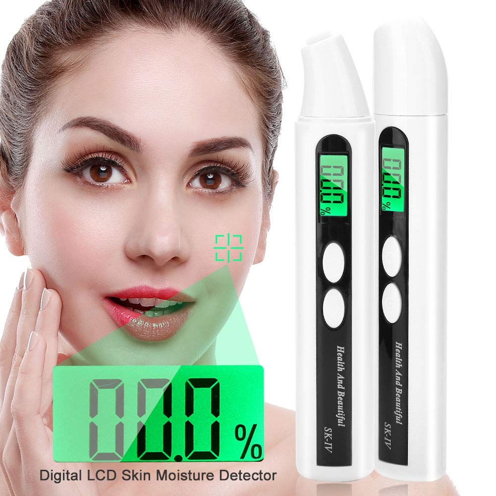Professional Skin Moisture Tester with LCD Display & Backlight - Accurate Hydration Measurement for Beauty Salons, Spas & Home Use - Essential for Estheticians & Skincare Enthusiasts