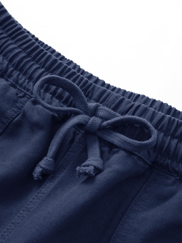 Premium Service Works Chef Pants for Men - Comfortable Navy Blue Kitchen Work Pants with Breathable Fabric - Ideal for Professional Chefs, Cooking Enthusiasts & Restaurant Staff