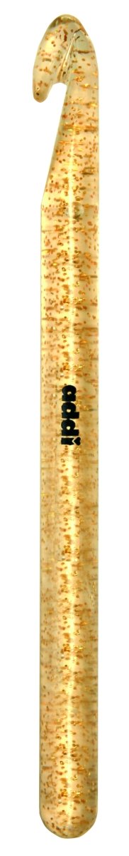 Addi Champagne Crochet Hook 7mm - Premium Aluminum Crochet Needle for Knitting & Crafting - Perfect for Yarn Projects, Blankets, and DIY Accessories