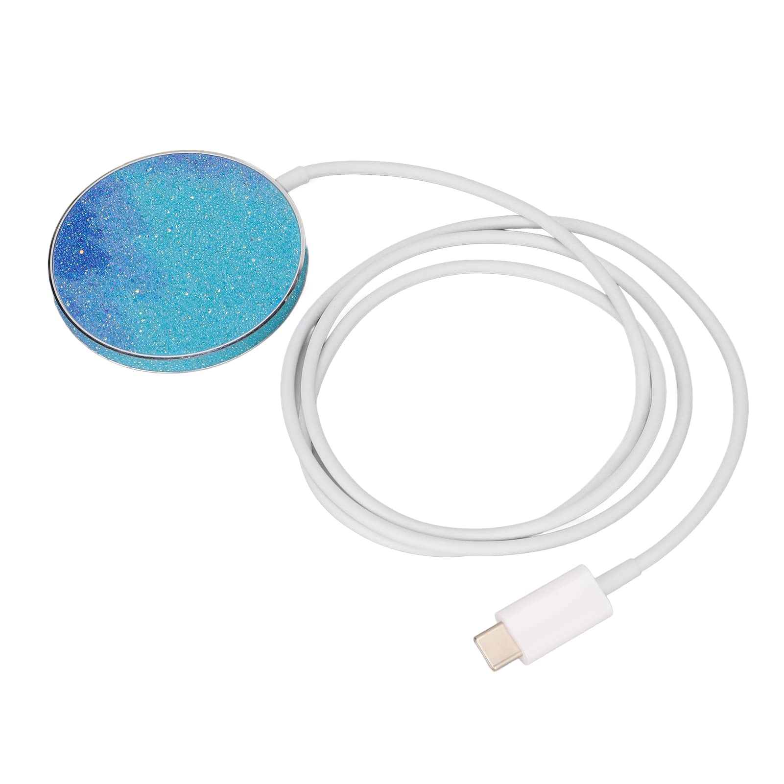 Fast Magnetic Wireless Charger - Portable 15W Qi-Certified Charging Pad with Safety Protection | Perfect for iPhone, Samsung, AirPods | Home, Office & Winter Travel Use