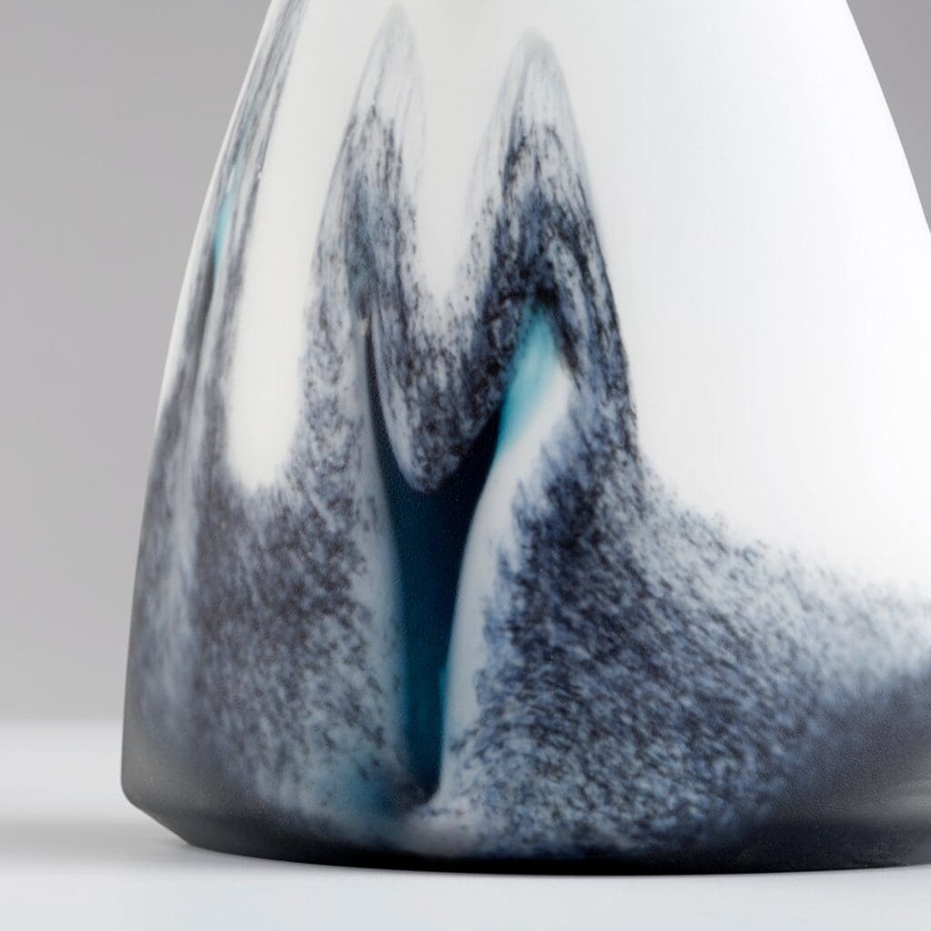 Cyan Design 11080 Mystic Falls Vase - Large Blue and White Ceramic Vase for Home Decor, Wedding Centerpiece, Living Room & Dining Table Decoration