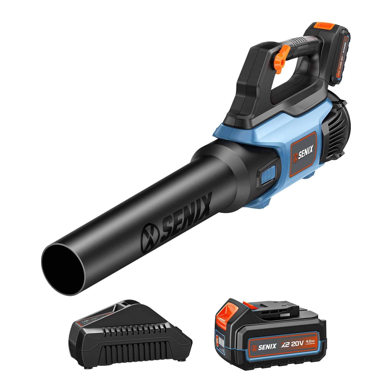 X2 20V Max Cordless Leaf Blower with 4.0Ah Battery & Charger Included - Powerful Yard Cleanup for Leaves, Grass & Debris - Perfect for Home, Garden & Outdoor Maintenance