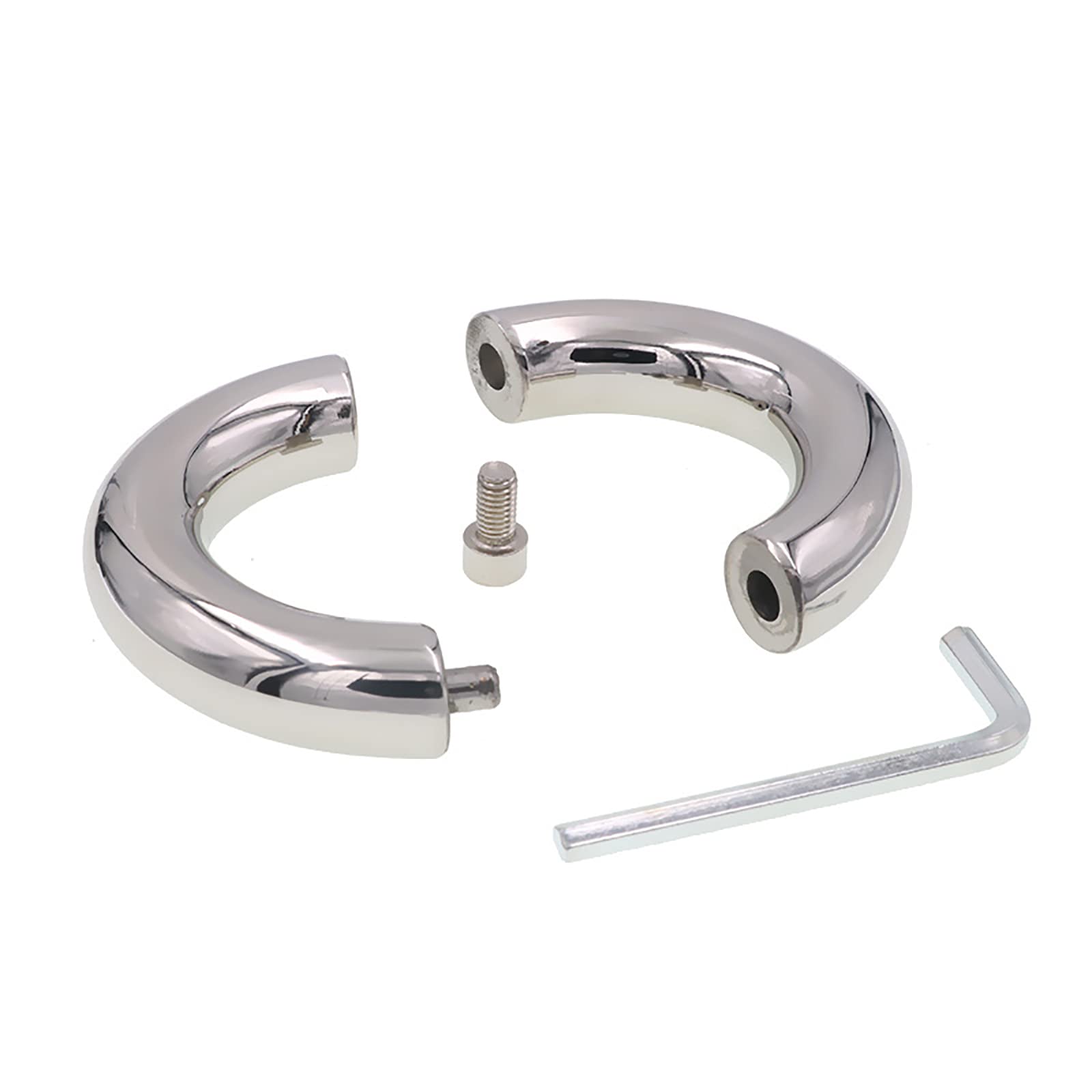 Premium Metal Penis Ring for Men - Cock Ring & Testicle Ring Set, Adult Sex Toy for Couples & Solo Pleasure (3.3cm/1.3in) - Enhance Erections & Intimacy in Bedroom Play