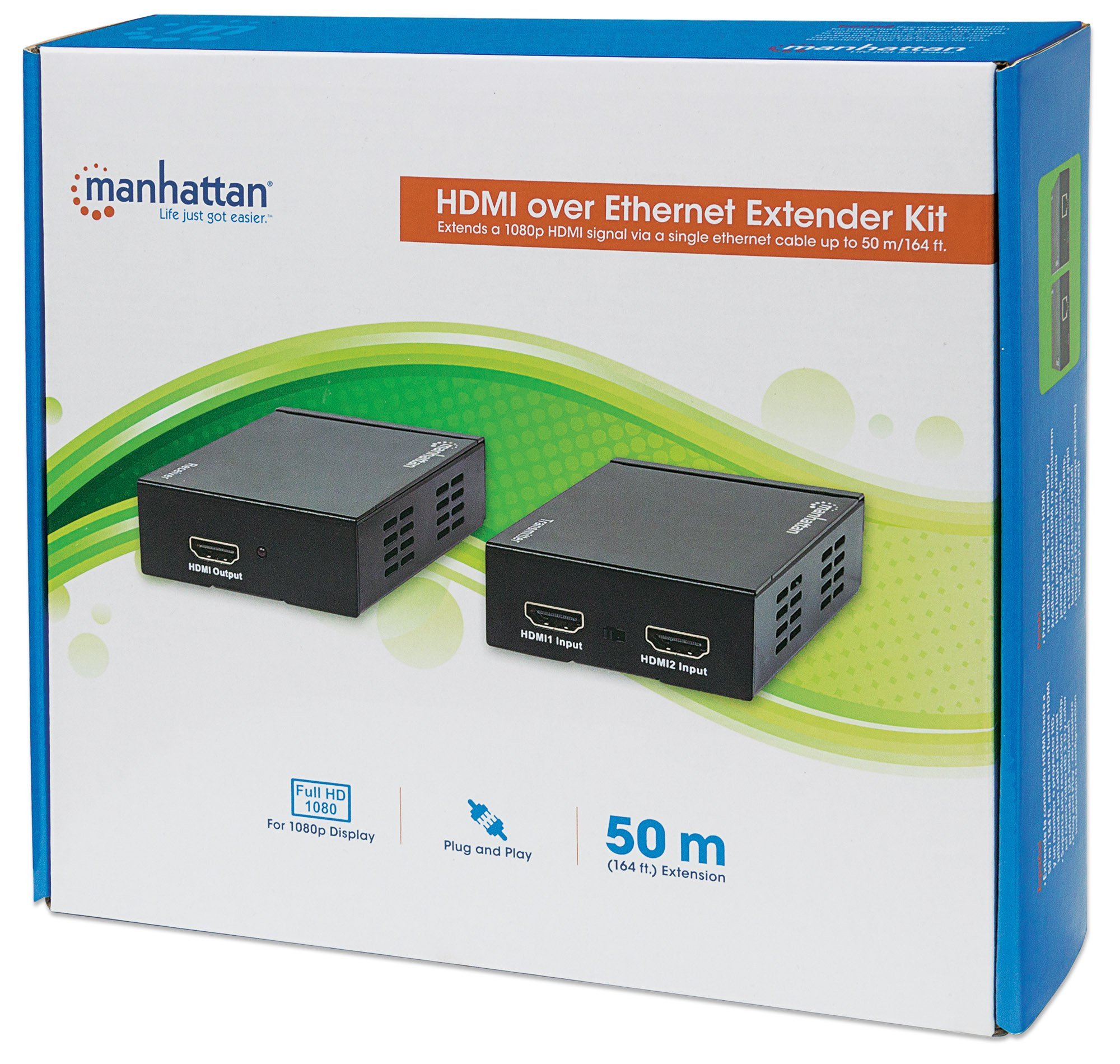 High-Speed HDMI Extender Cable Kit (207393) - 4K Ultra HD, HDR, Ethernet - Perfect for Home Theater, Gaming & Office Setup