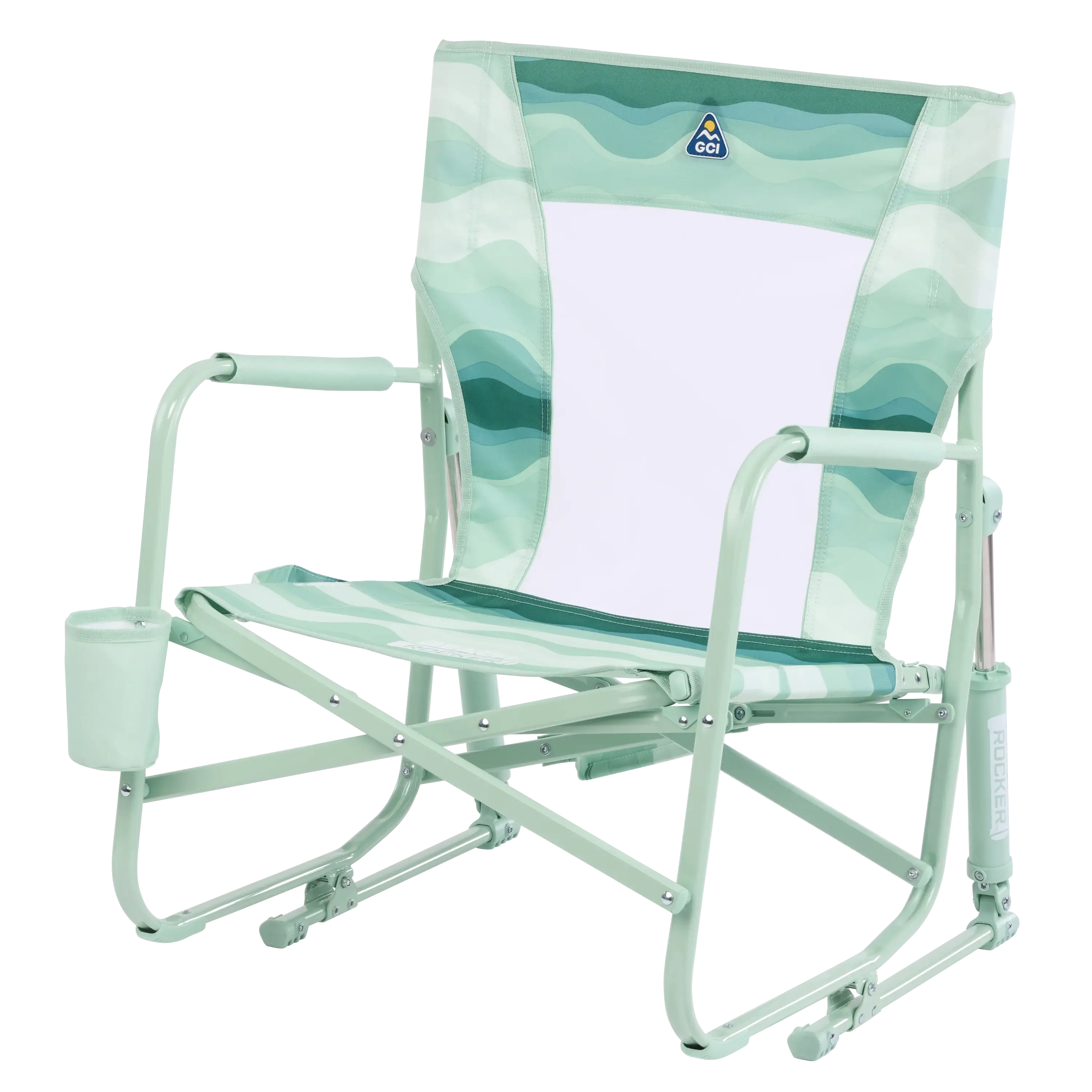 Premium Folding Beach Rocker Chair - Portable & Lightweight for Outdoor Relaxation at Beach, Pool, Camping, and Backyard