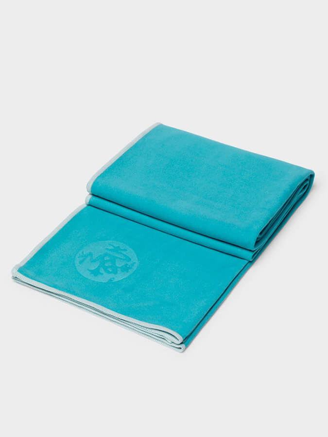 Manduka eQua Yoga Mat Towels - Non-Slip, Absorbent & Eco-Friendly for Hot Yoga, Pilates & Workouts - Perfect for Home & Studio Use